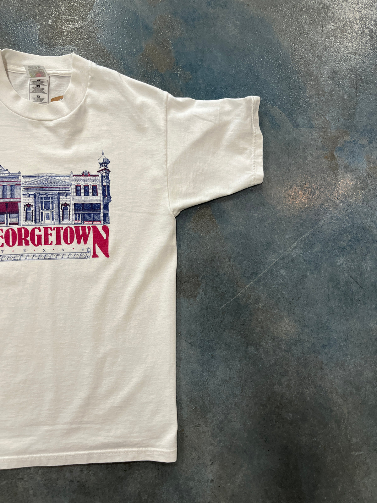 Vintage Georgetown Texas White Tee House Graphic T-Shirt