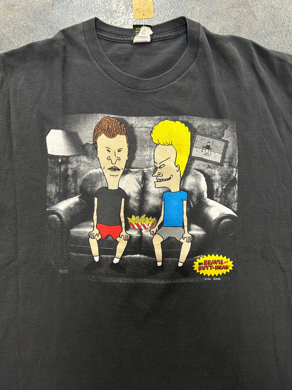 Beaves & Butt-Head Black Tee OTF (YC)