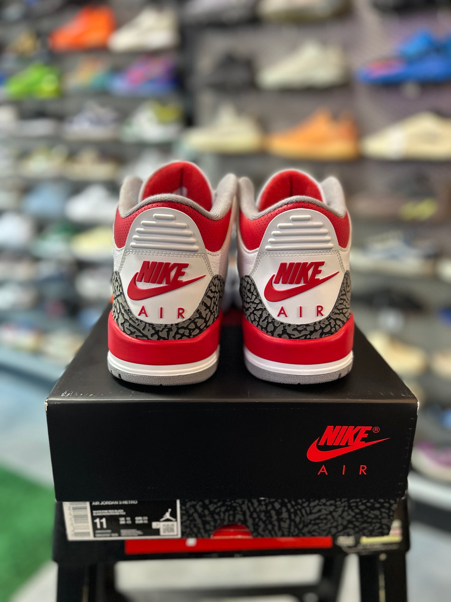 Jordan 3 Retro Fire Red (2022) Tried On (LC)