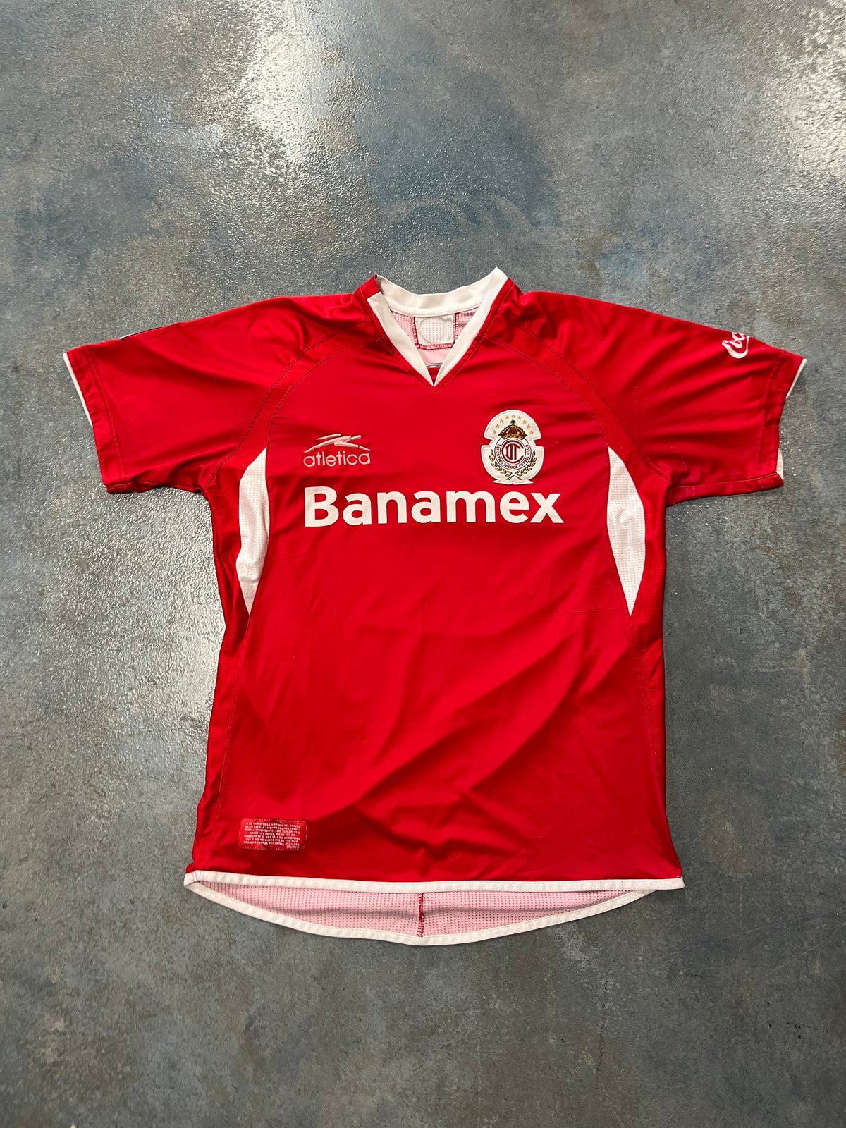 Toluca Diablos Rojos #10 Sinha Rare Liga MX Red White Jersey