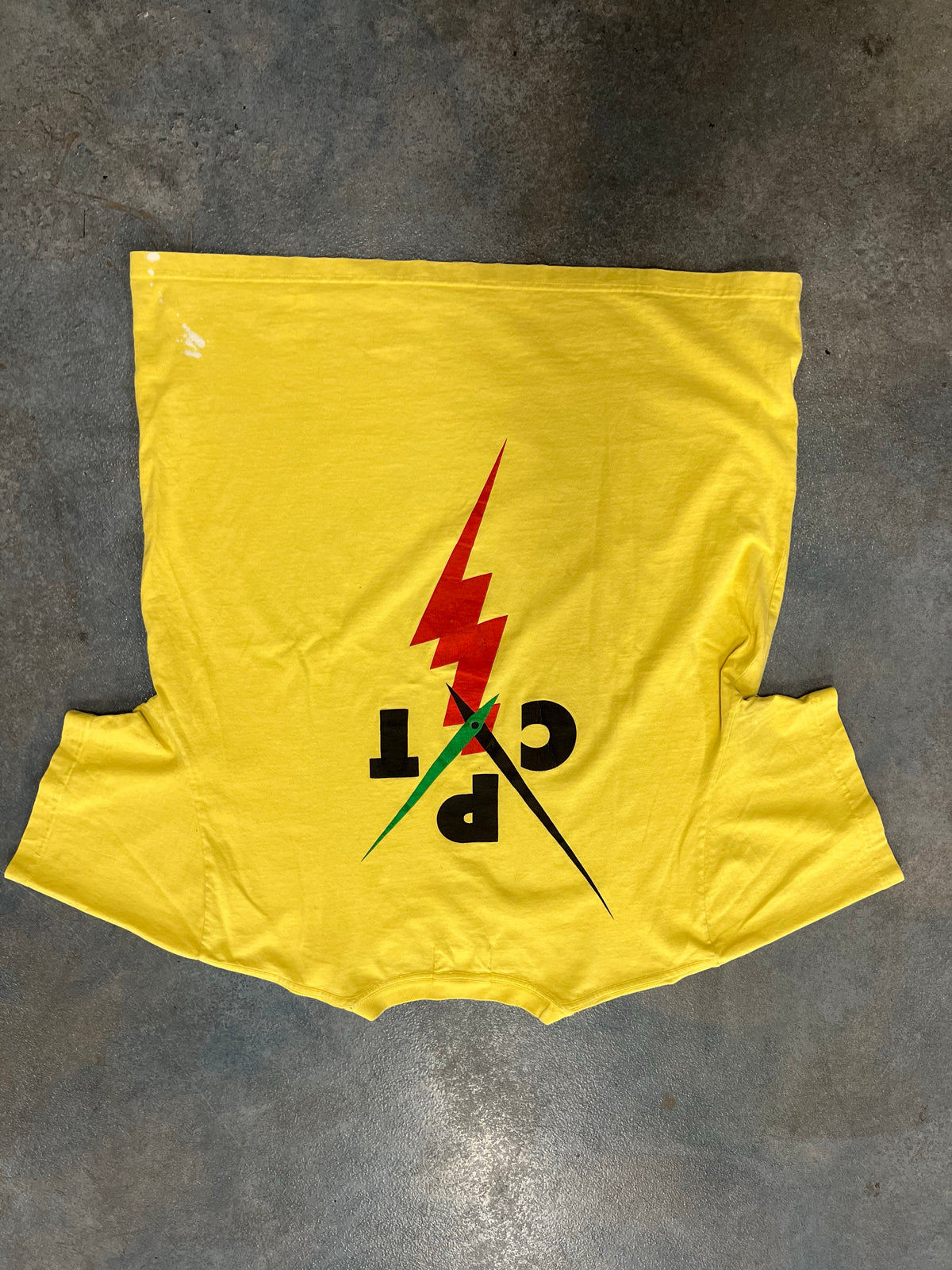 Denim Tears Yellow Progress Clock Tee