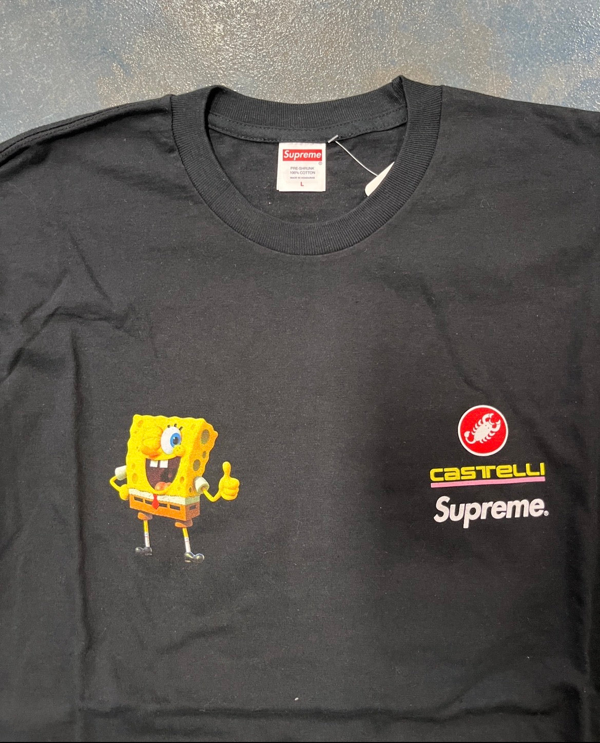 Supreme x Sponge Bob Castillo Black Tee OTF (YC)