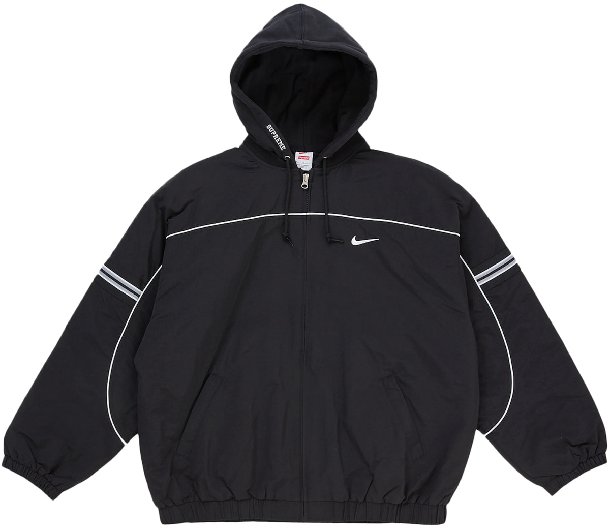 Supreme Nike Nylon Hooded Jacket Black