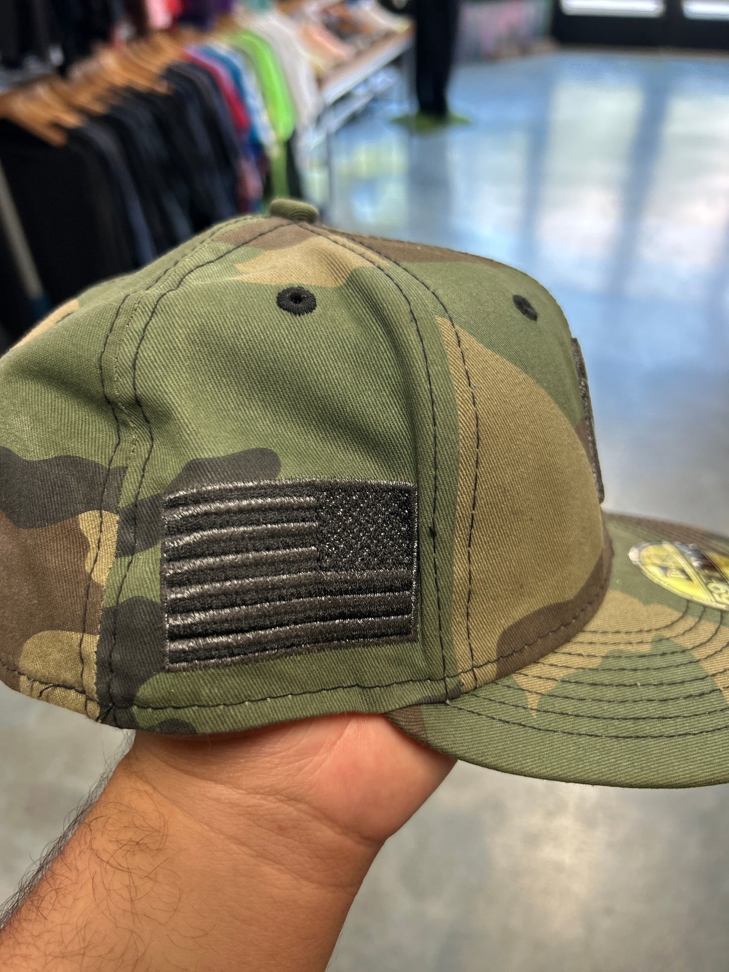 New Era New York Yankees Camo Fitted Hat 7 5/8 (R)
