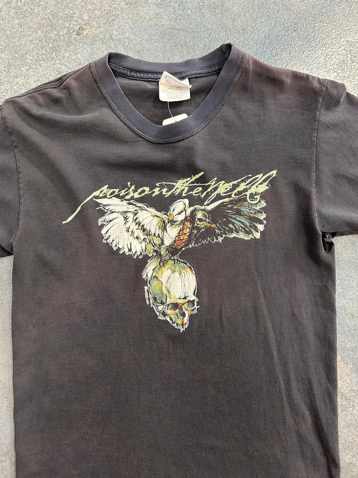 Vintage Y2K New Old Stick Poison The Well Black Tee