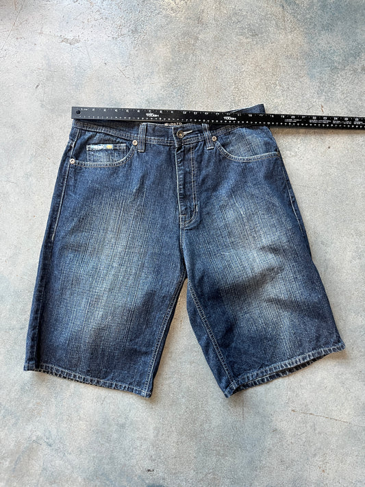 Echo UNLTD Denim Dark Blue Wash Faded Jorts OTF
