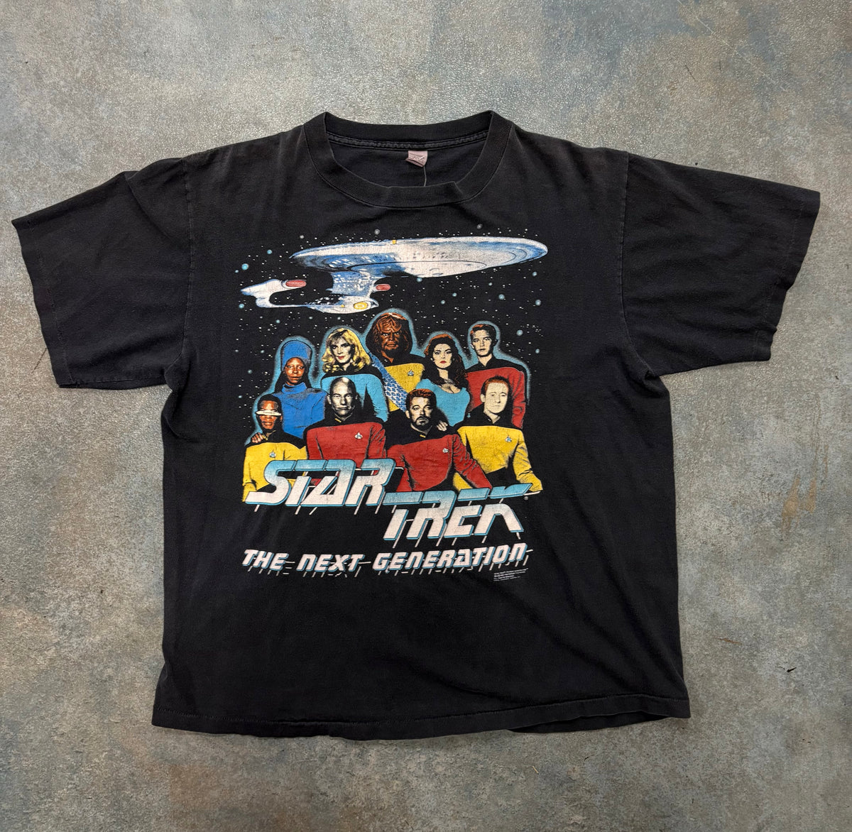 gray Star Trek "The Next Generation" Tee B30