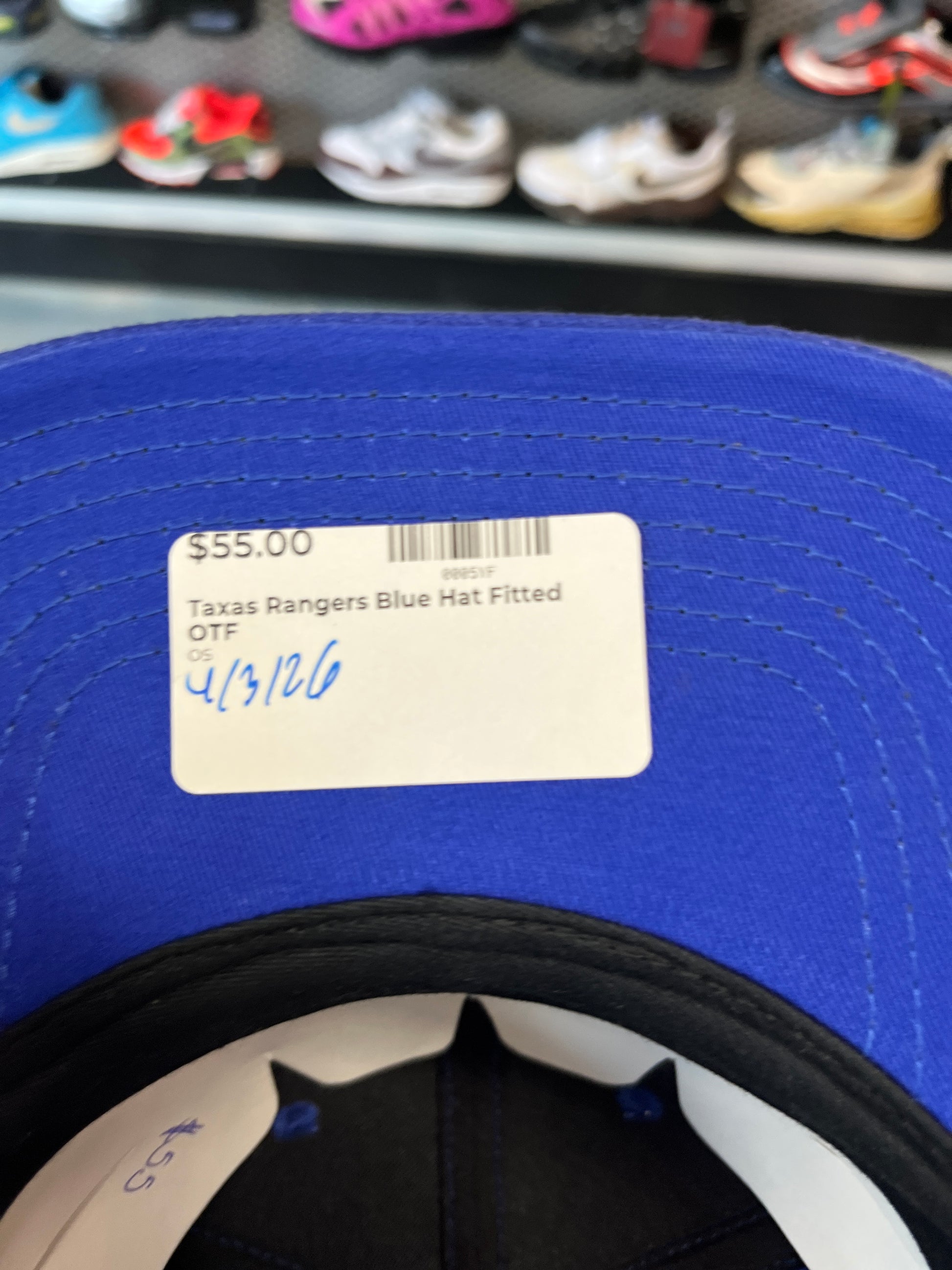 Taxas Rangers Blue Hat Fitted OTF
