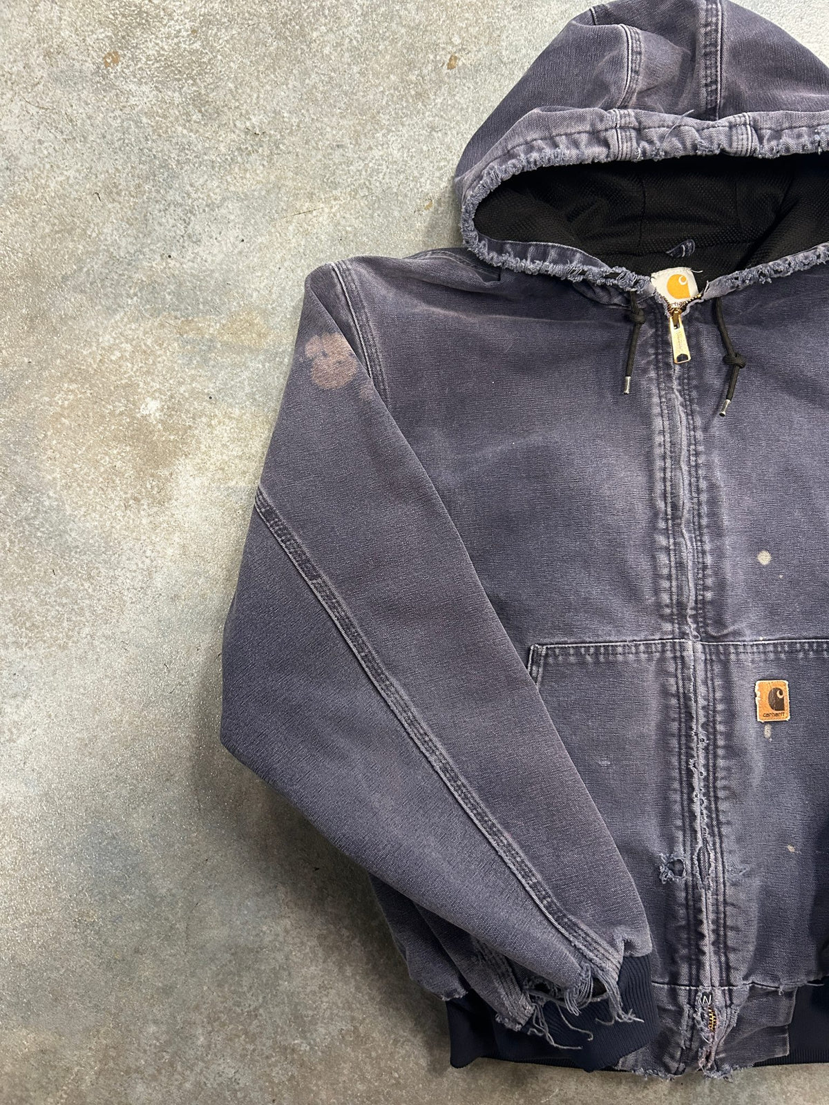 Vintage Carhartt Navy Blue Faded Jacket