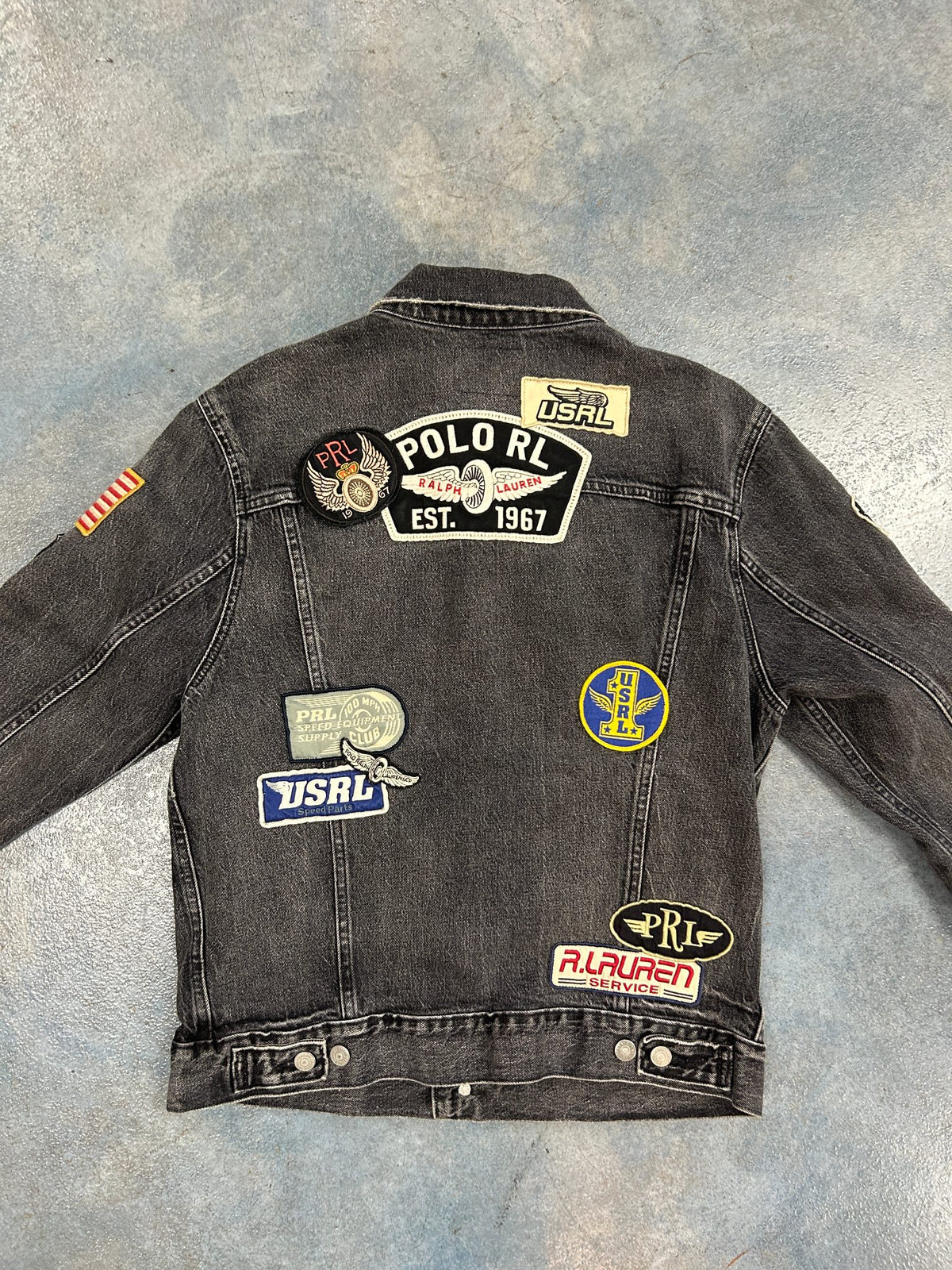 Vintage Polo Ralph Lauren Denim Jacket 1967 Black