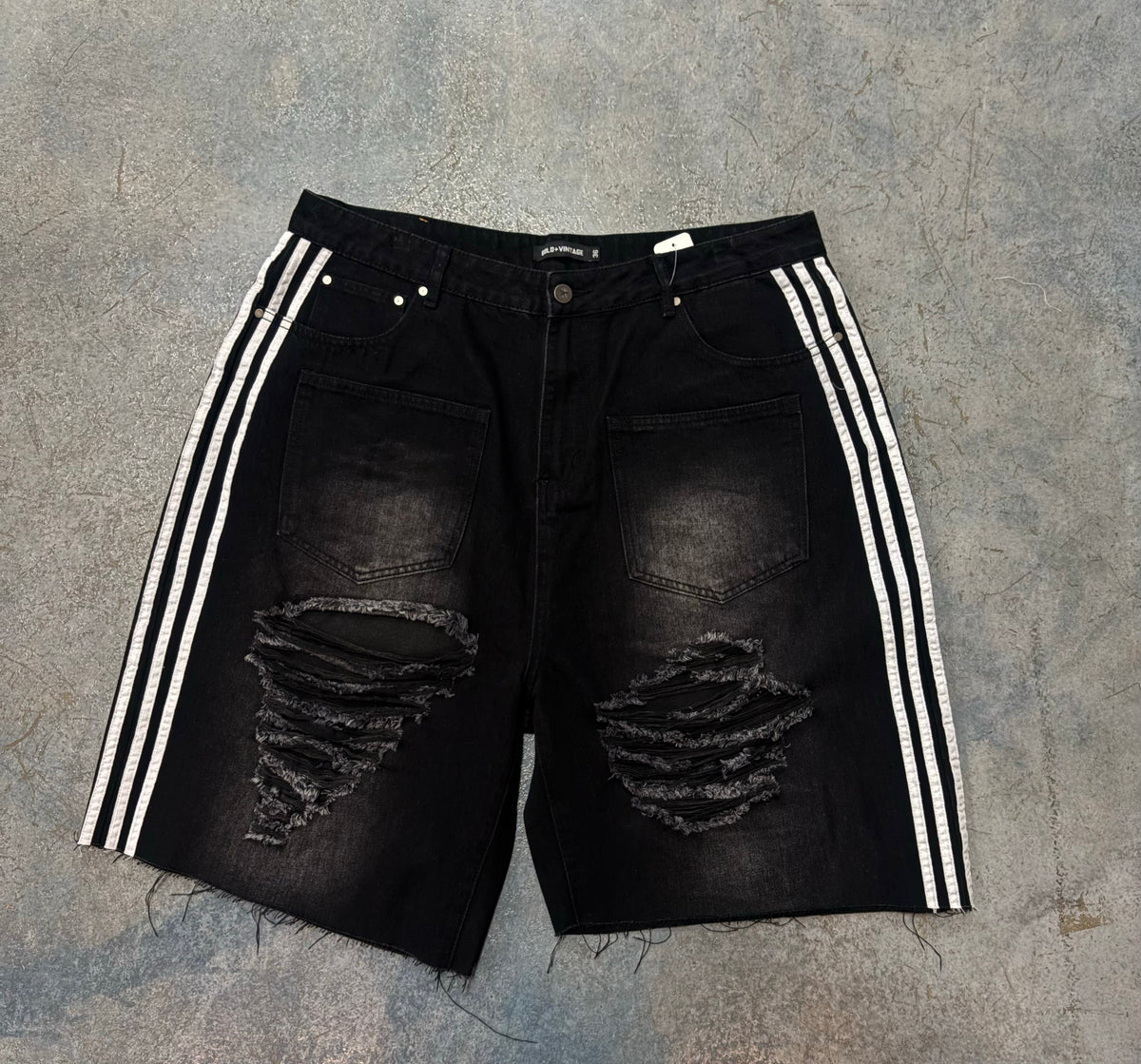 Raspberry Hills Black Jorts Denim 36W
