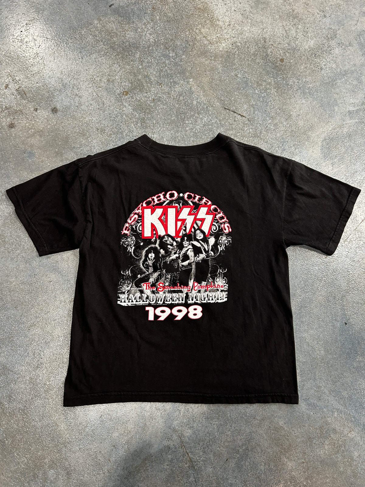 Vintage Kiss 1990 Concert Black Tee