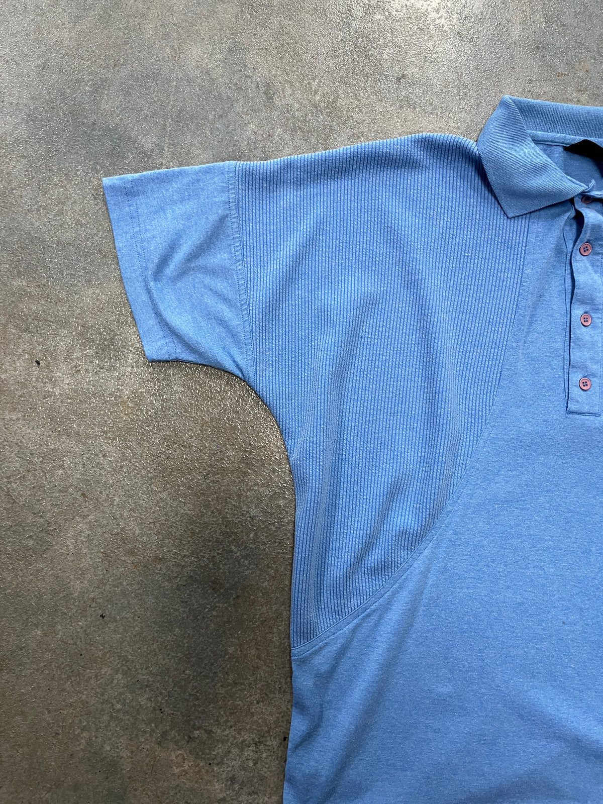 Playboy baby blue button up collar T-Shirt B38