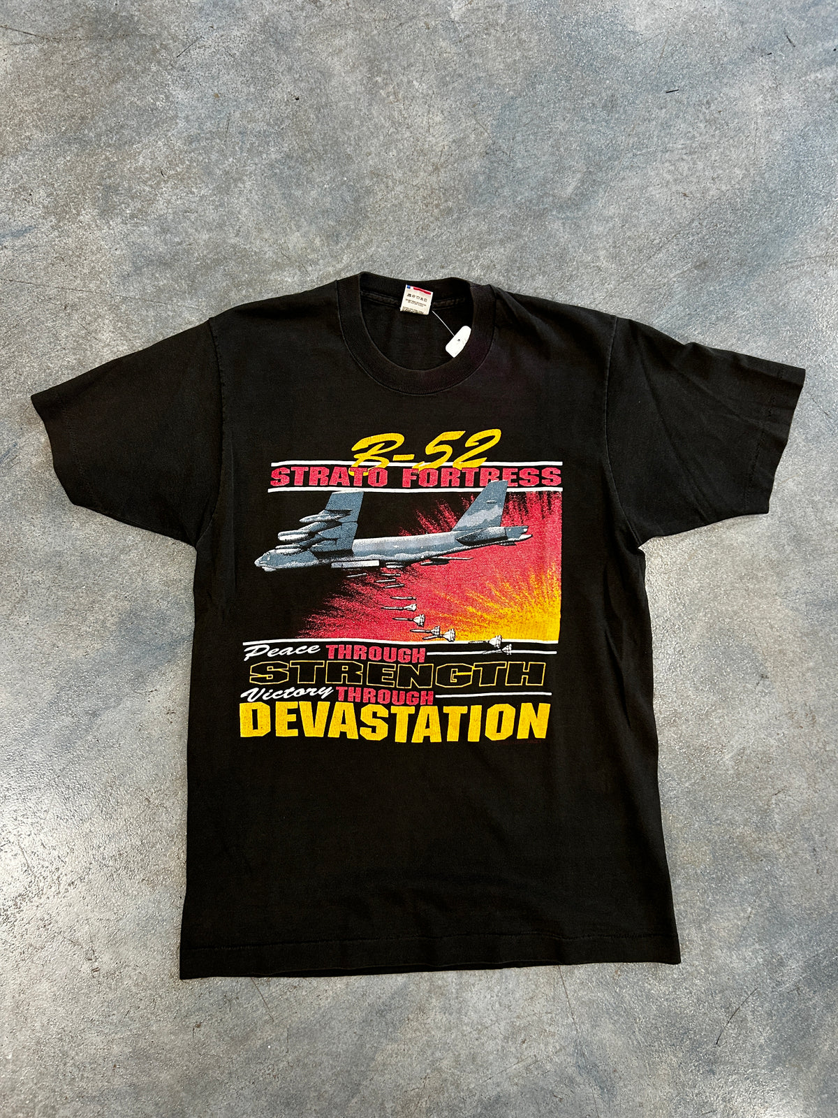 Vintage Strato Fortress B-52 Black Tee