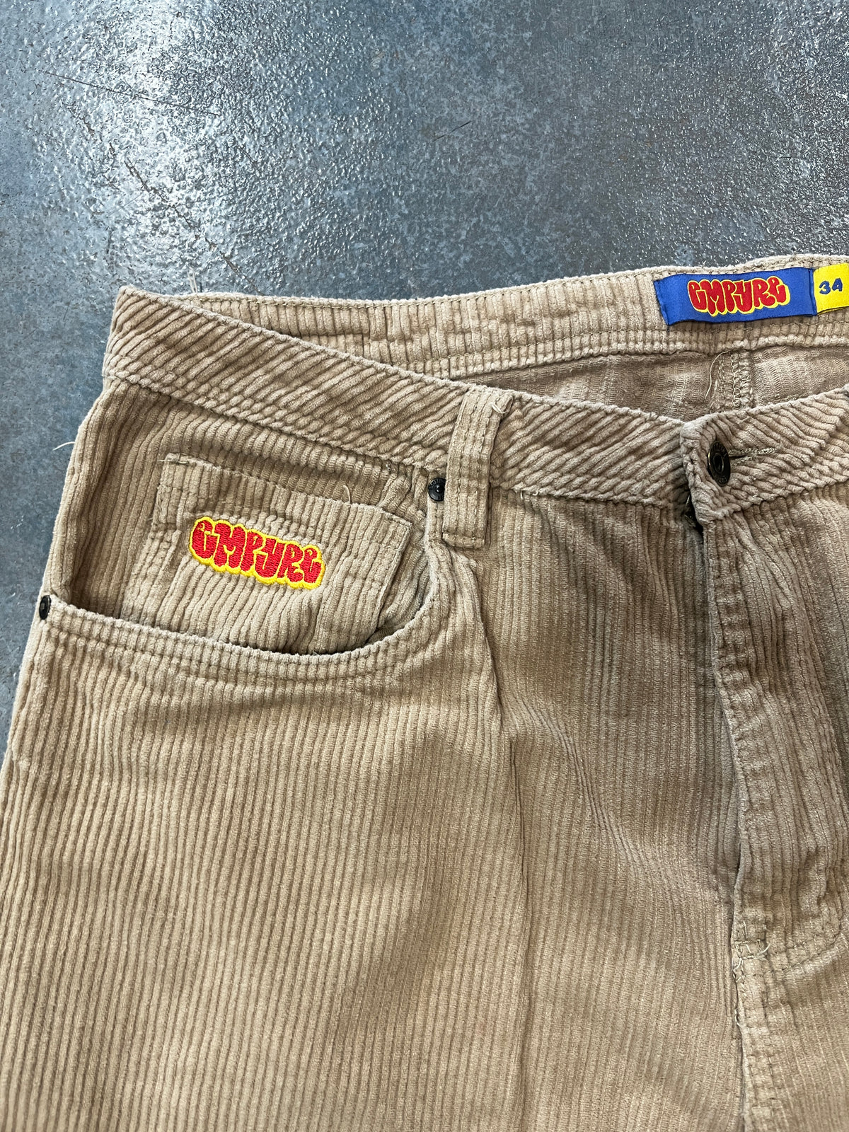Tan Empire corduroy pants W34