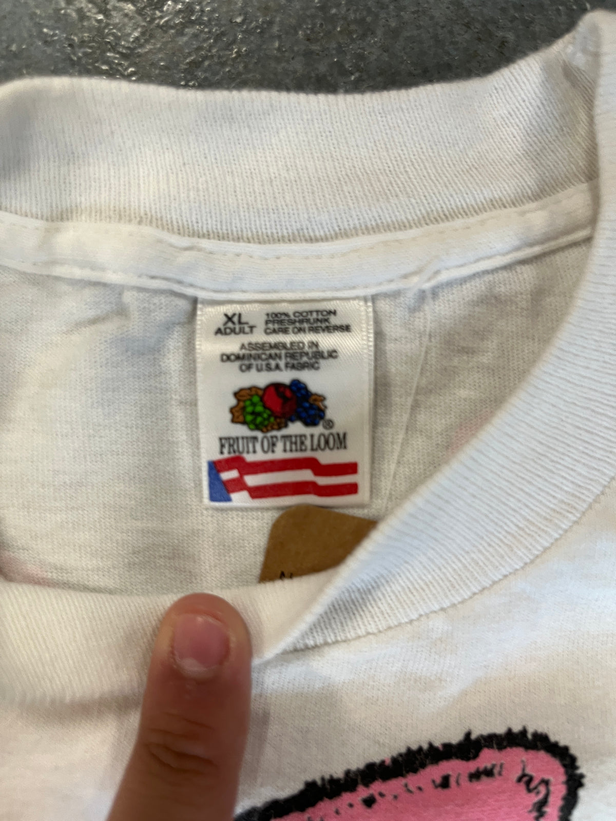 Pink Bunny Drums 'Energizer' White tee OTF