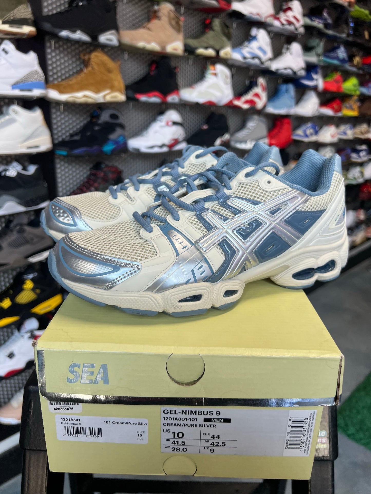 ASICS Gel-Nimbus 9 Wind And Sea Cream Blue