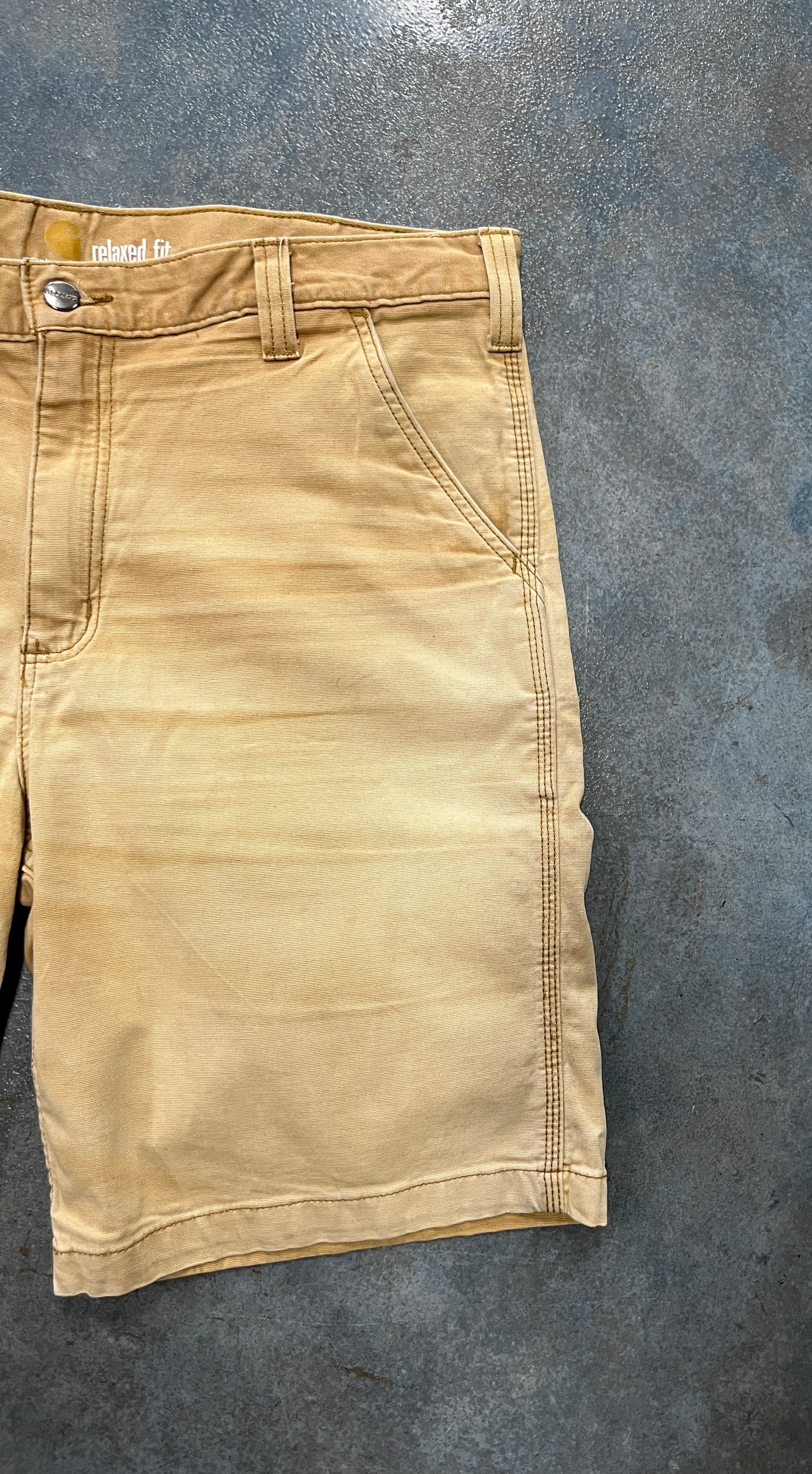 Carhartt Relaxed Fit Beige Cargo Shorts B3 (RA)