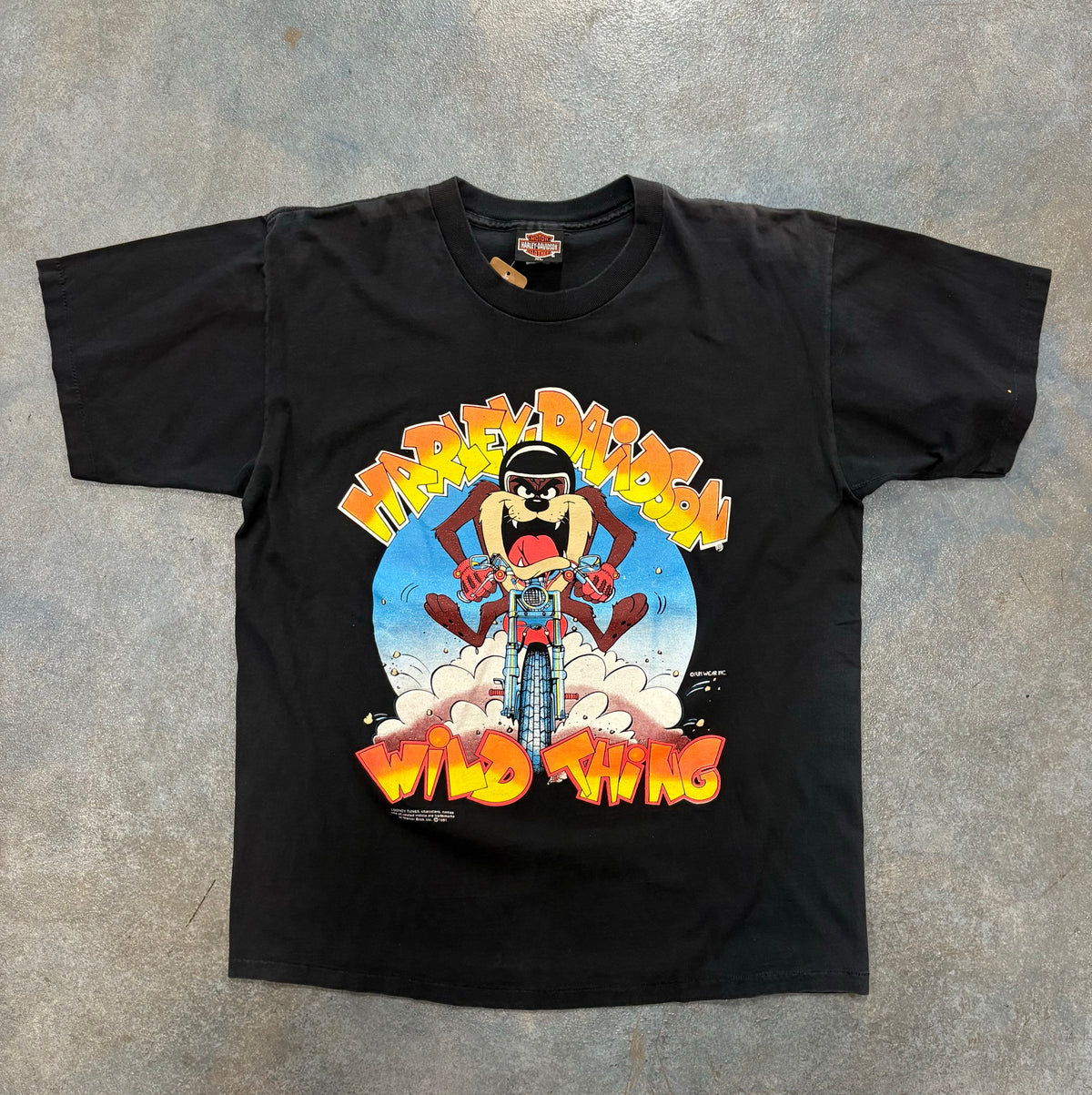 Black Harley-Davidson Tasmanian Devil "Wild Things" OTF