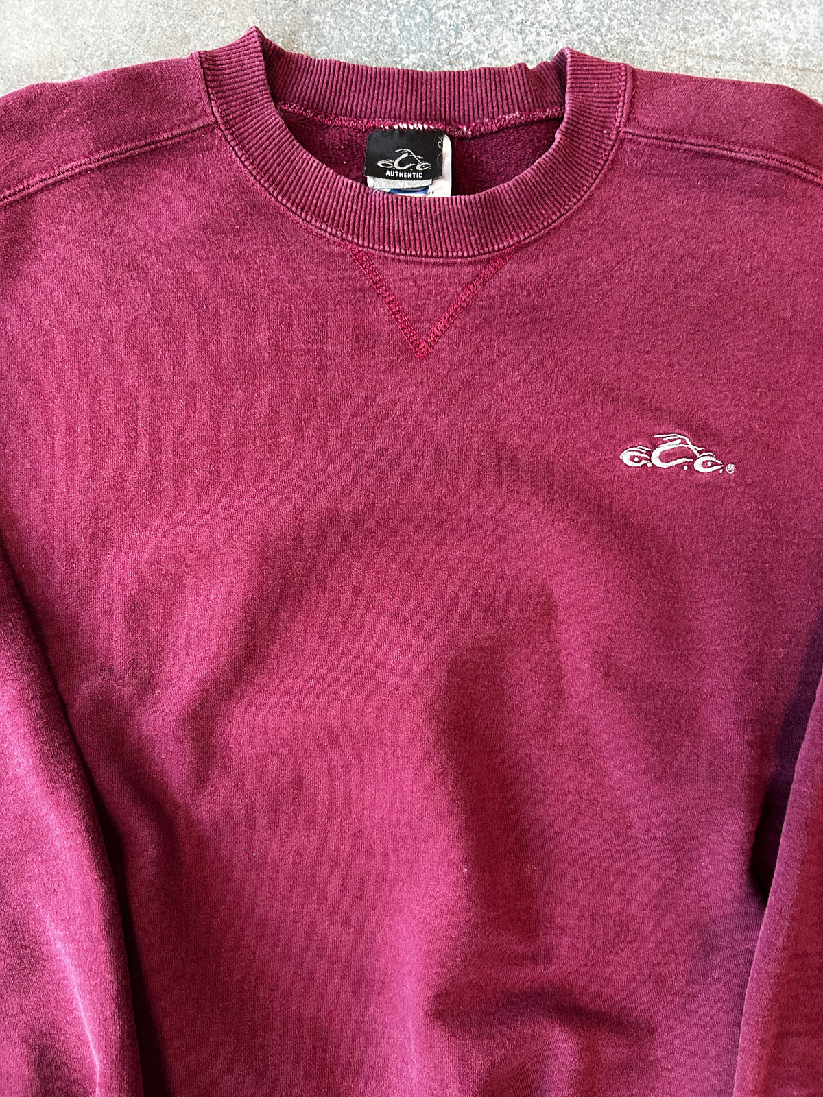Vintage Maroon Orange County Pullover