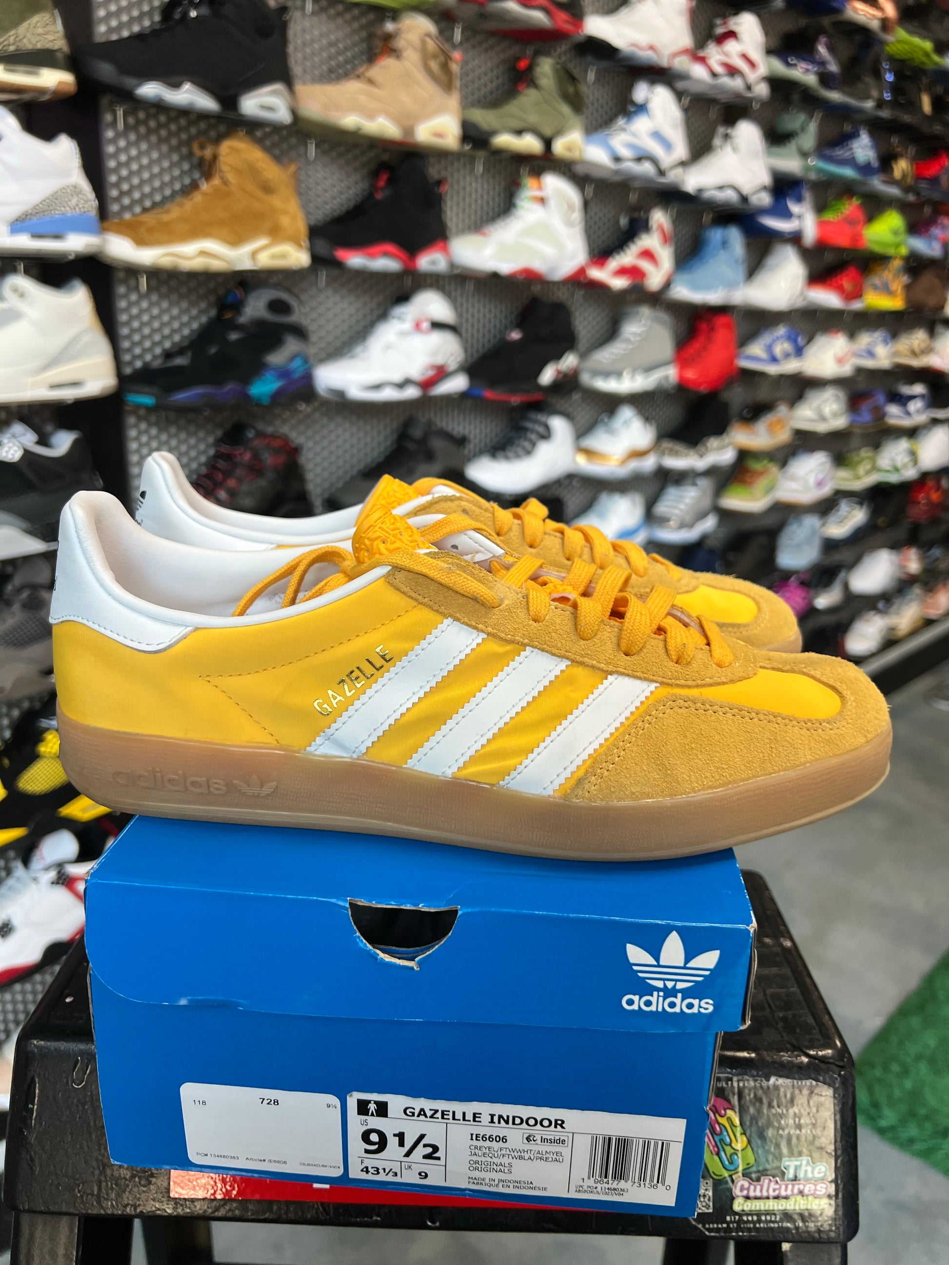 adidas Gazelle Indoor Crew Yellow Gum