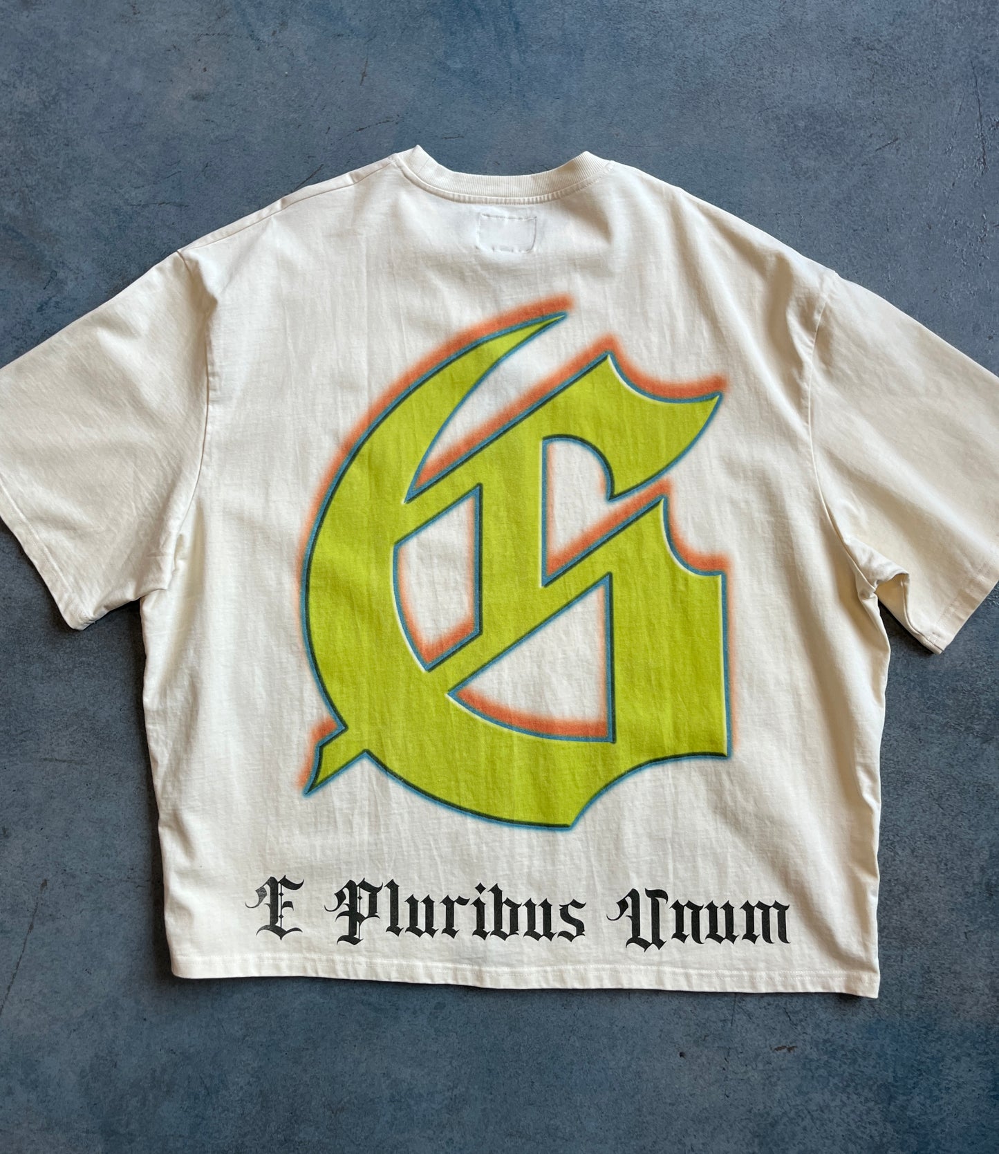 Godspeed "Wave Runner" graphic T-shirt in the "Bone" colorway OTF