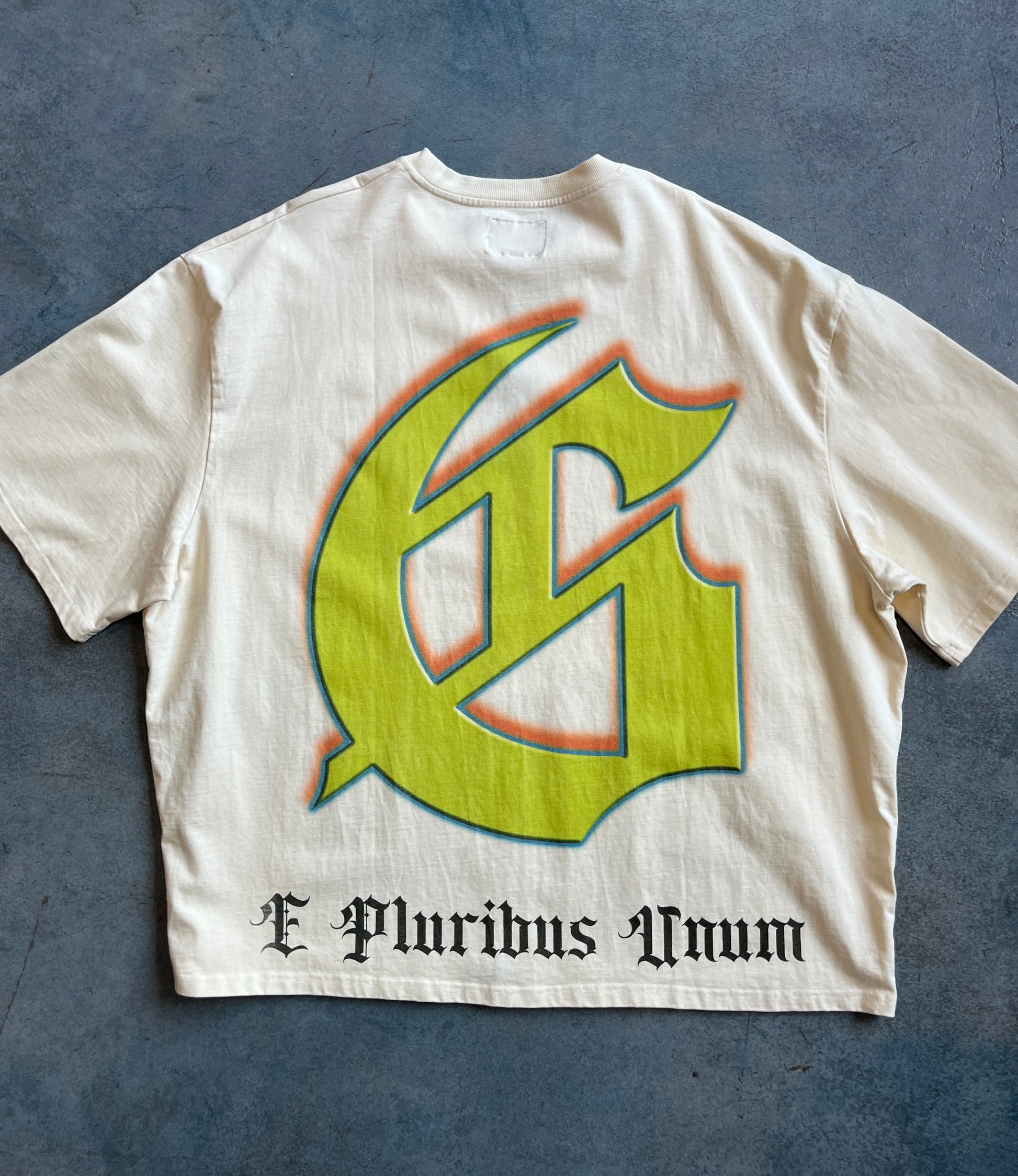 Godspeed "Wave Runner" graphic T-shirt in the "Bone" colorway OTF