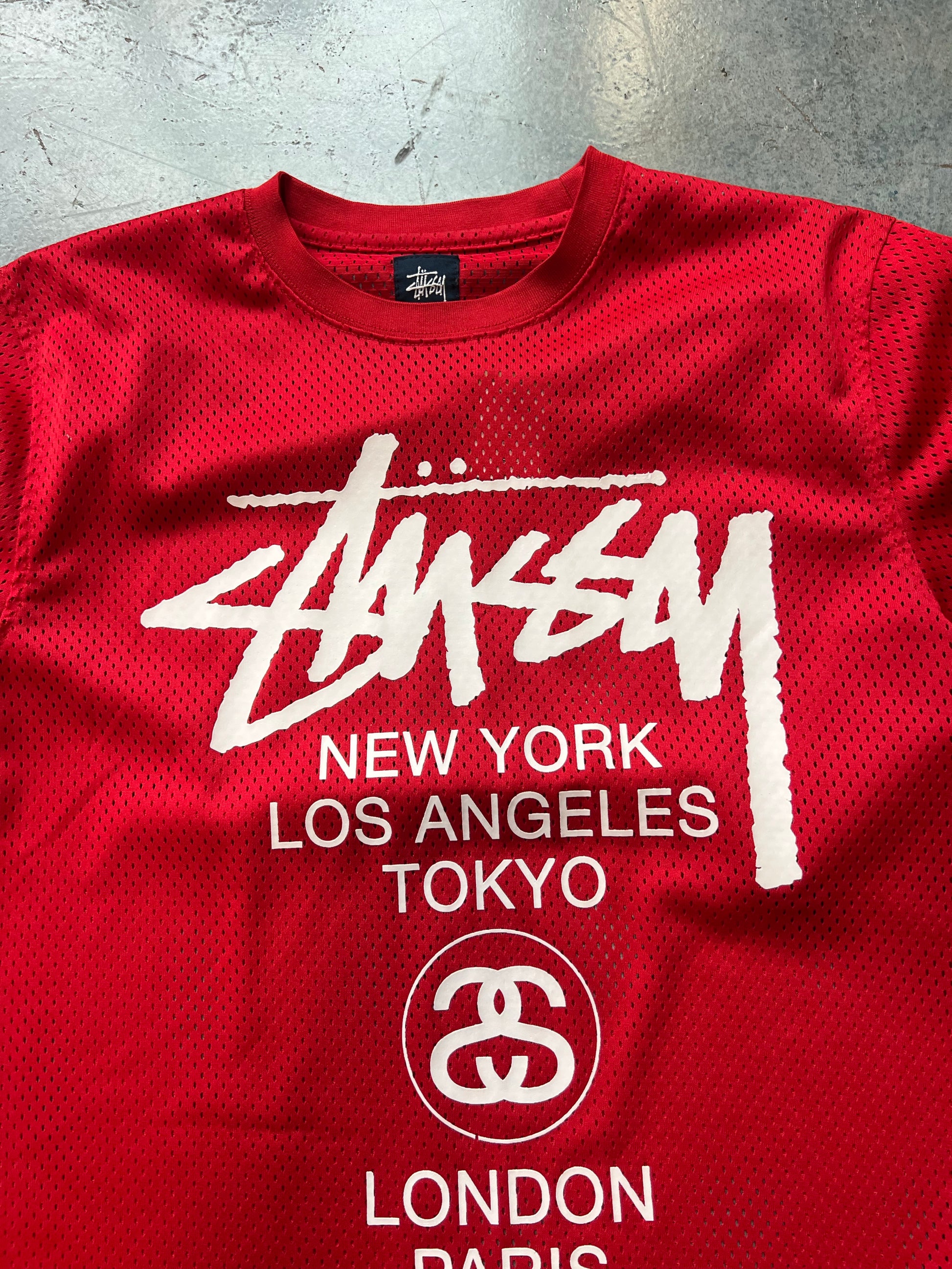 Stussy Mesh Red Tee (A)