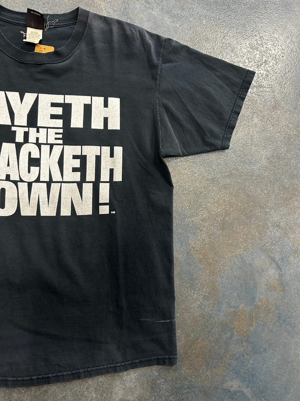 Vintage WWE 2000 "LAYETH THE SMACKETH DOWN!" "ON YOUR CANDYASS" Black Tee