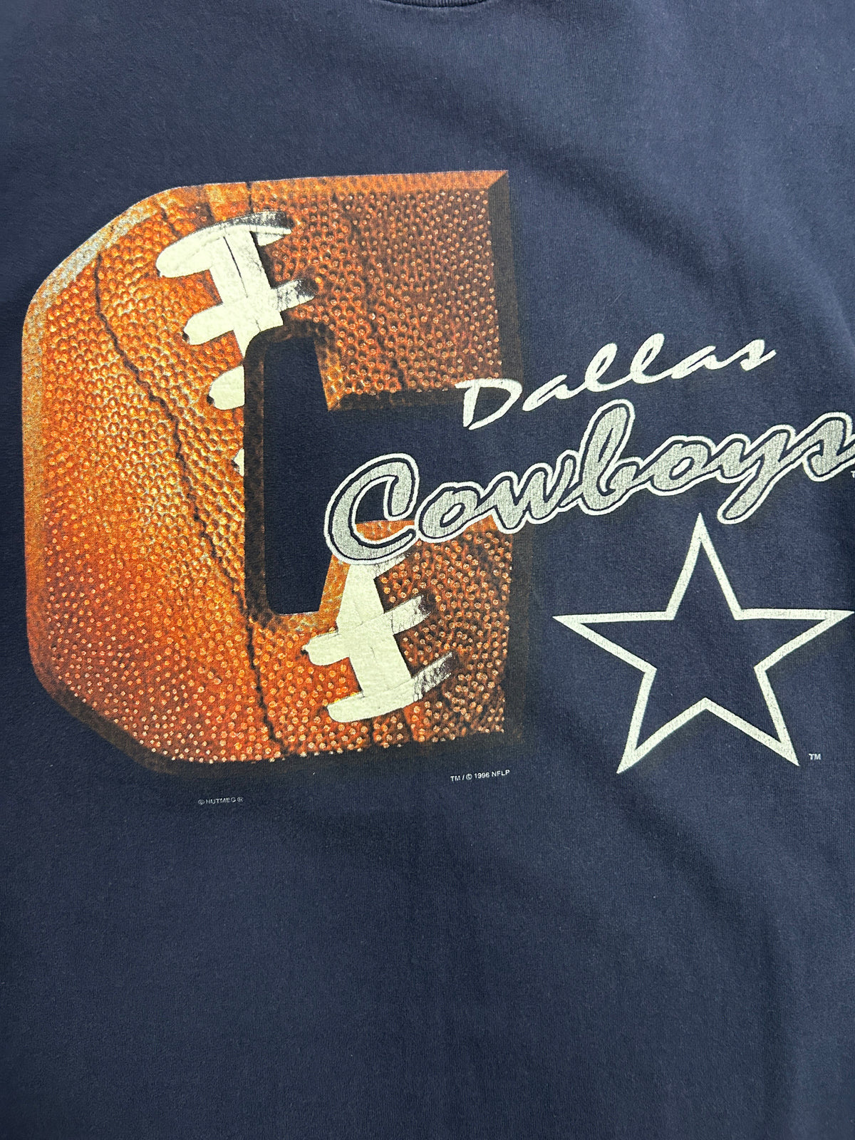 Dallas Cowboys Football Lee Sport Navy Tee