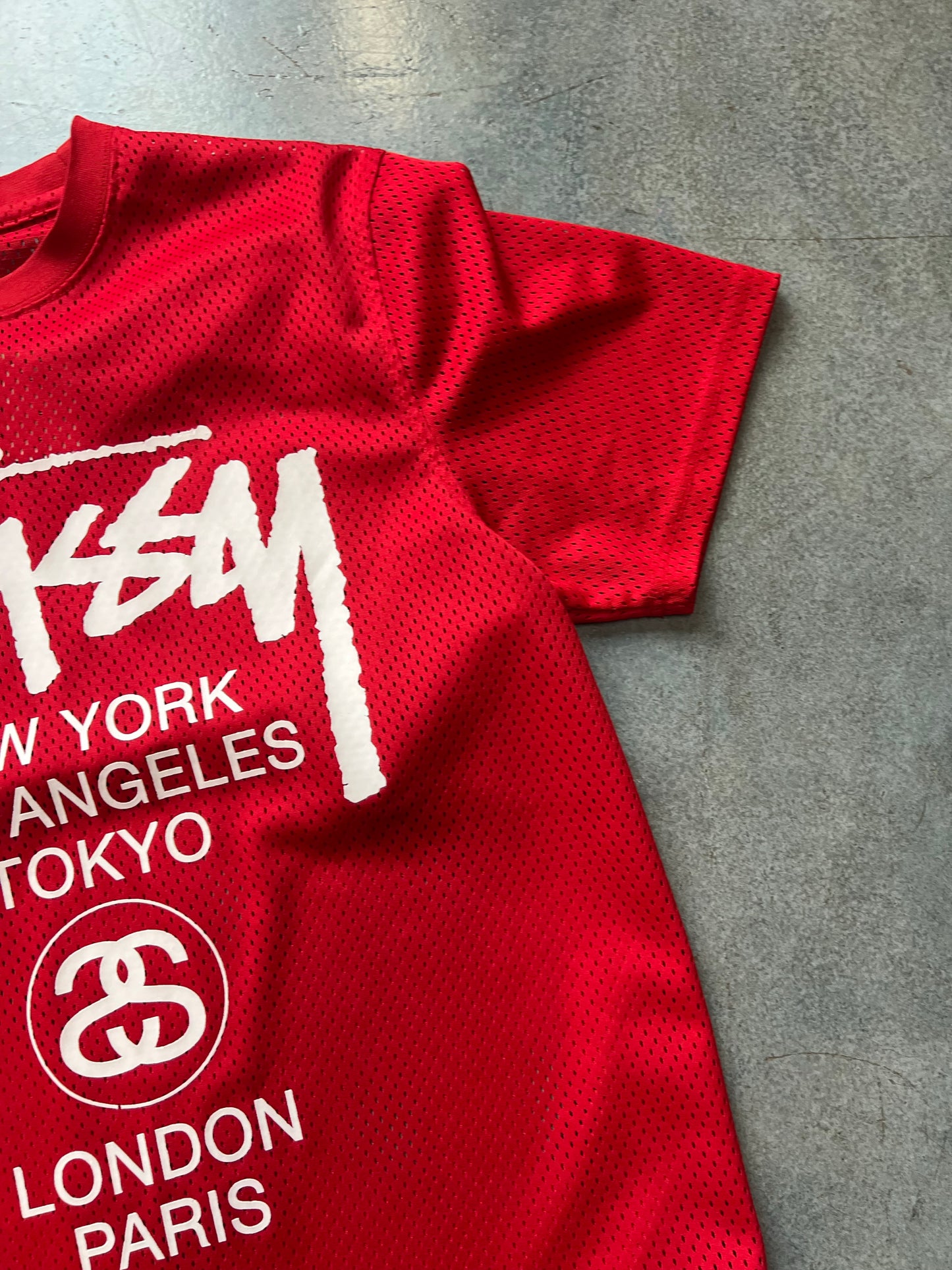 Stussy Mesh Red Tee (A)