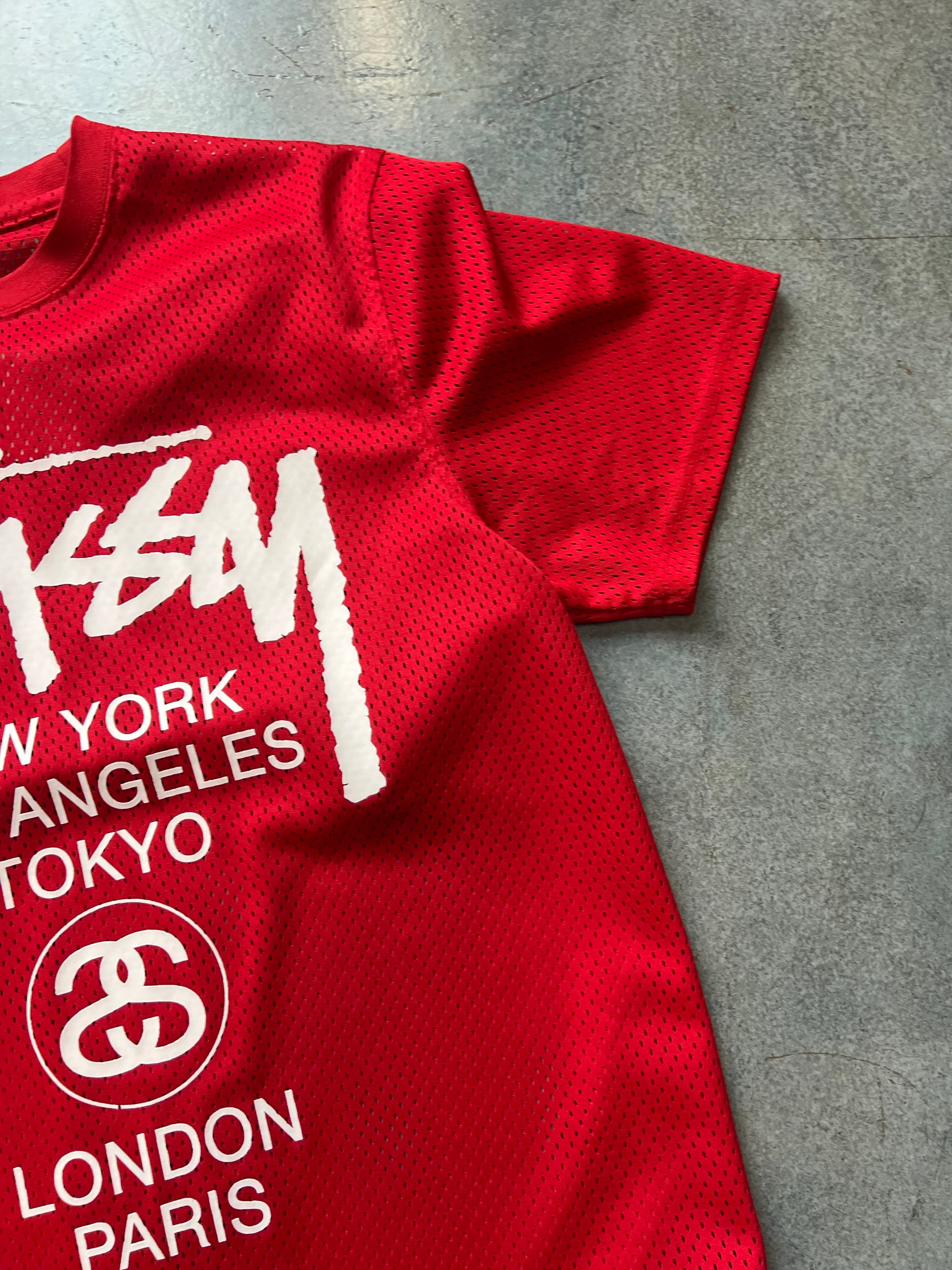 Stussy Mesh Red Tee (A)