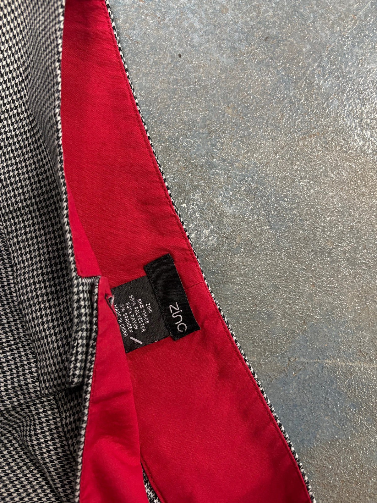 Black & Grey Zinc Pants