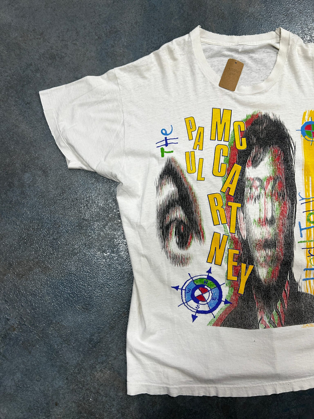Vintage Paul McCartney 1989/90 Mac is Back Tour White Tee