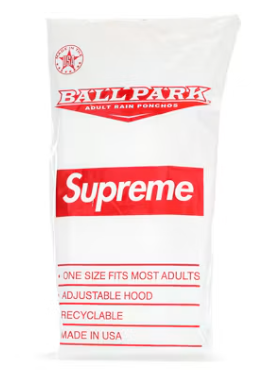 Supreme Ballpark Rain Poncho Lot SS20 Season Gift