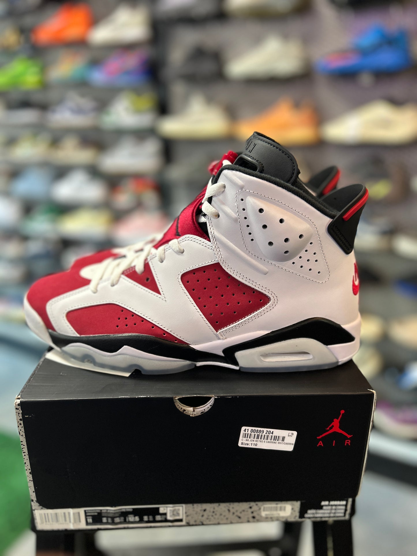 Jordan 6 Retro Carmine (2021) Tried On (