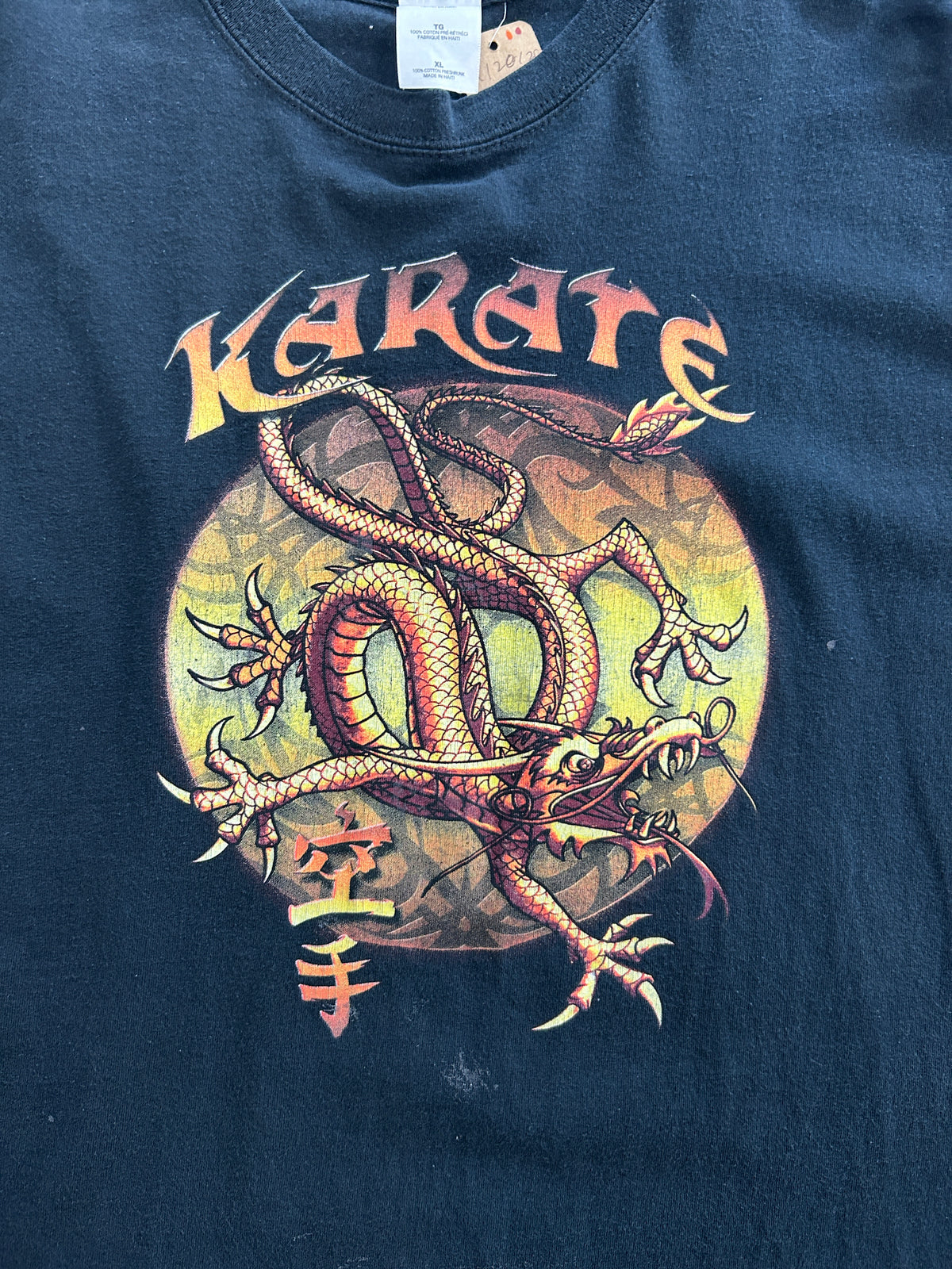 Vintage Golden Dragon KARATE Black Tee
