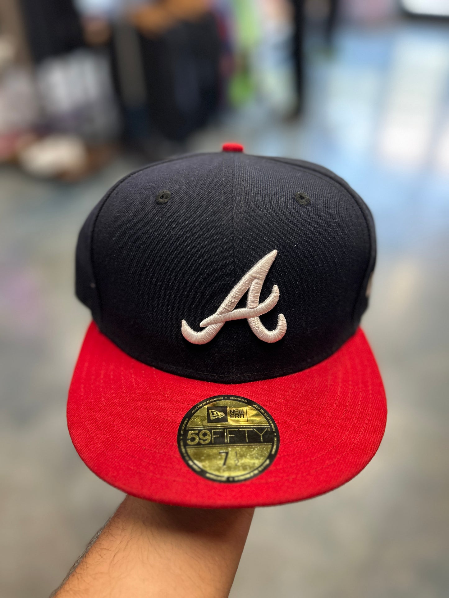 New Era Atlanta Braves Fitted Hat 7 1/2 (T)