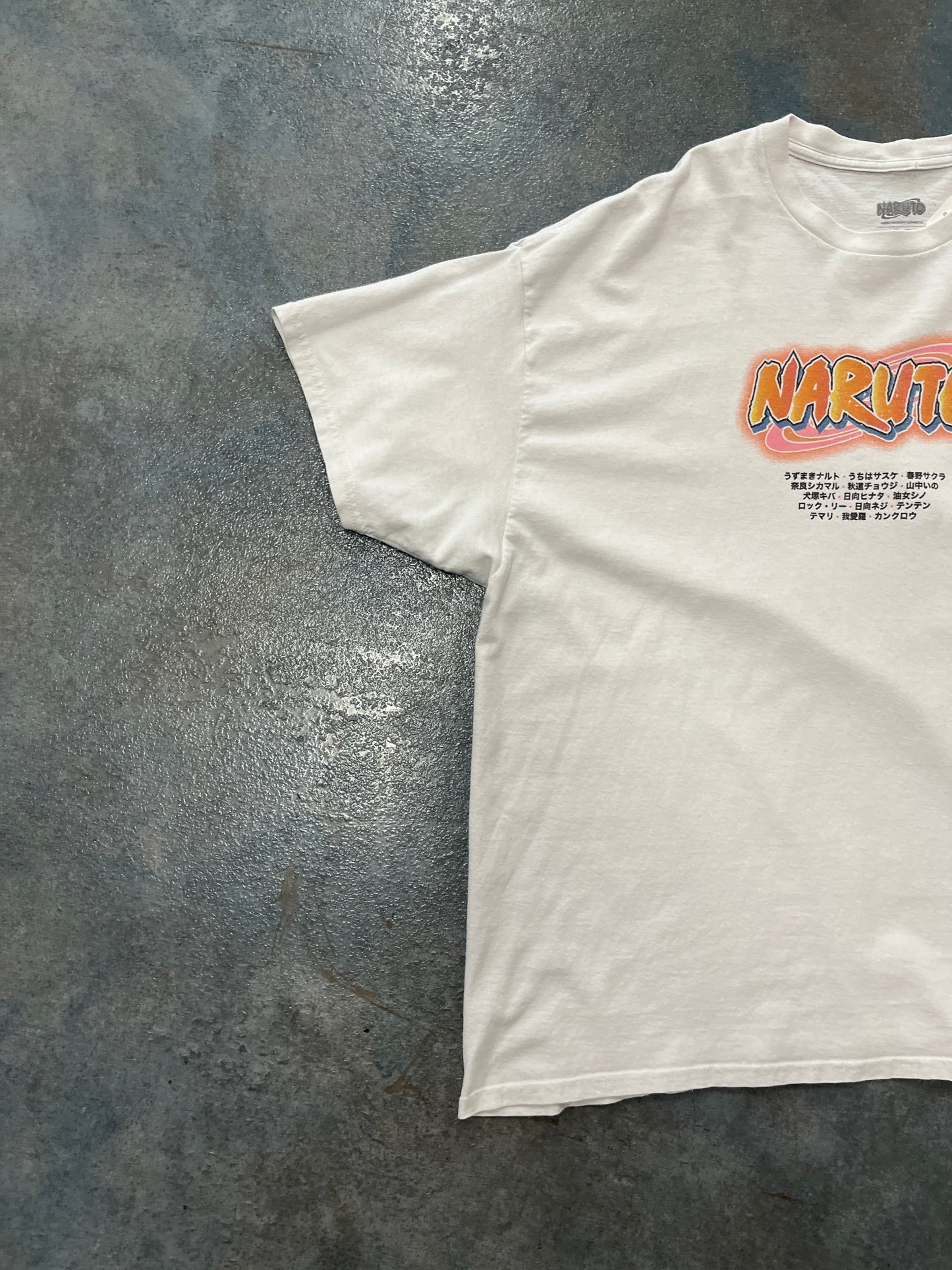 Vintage NARUTO T-Shirt White Solid OTF