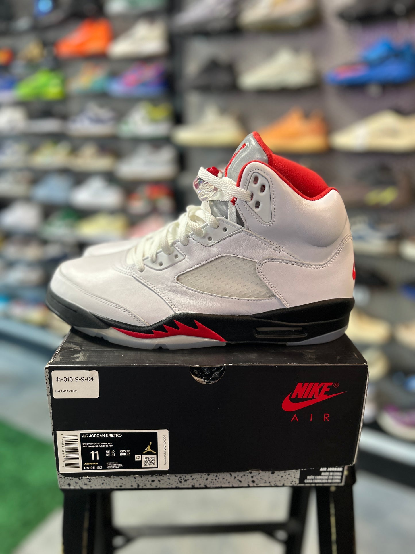 Jordan 5 Retro Fire Red Silver Tongue (2020) (IC)