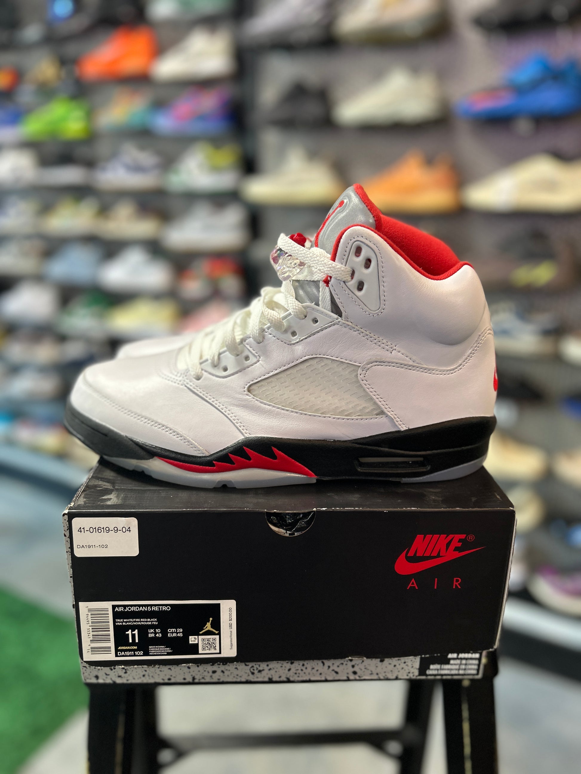 Jordan 5 Retro Fire Red Silver Tongue (2020) (IC)