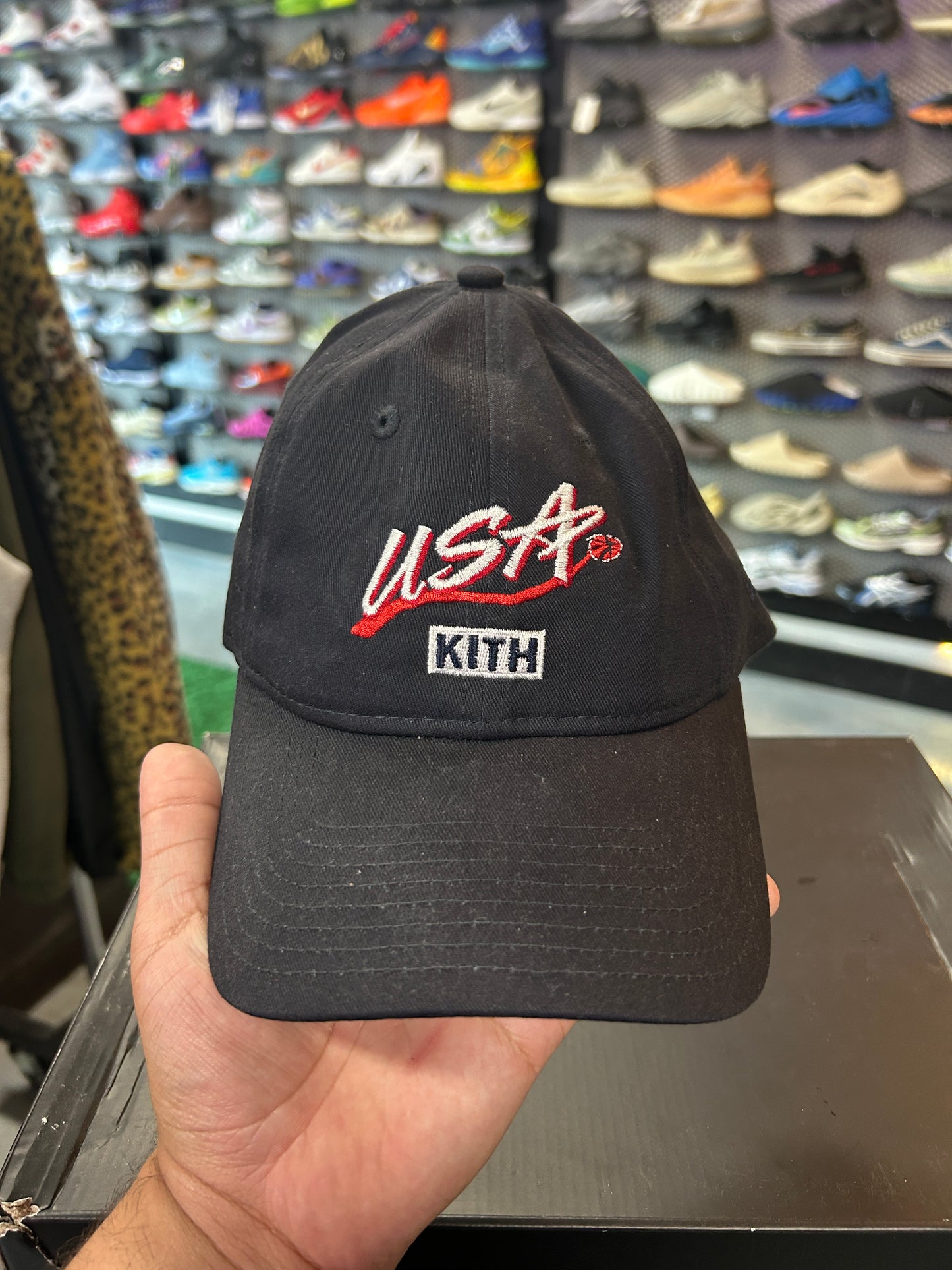 Kith Team USA Nylon Aaron Cap White (YC)