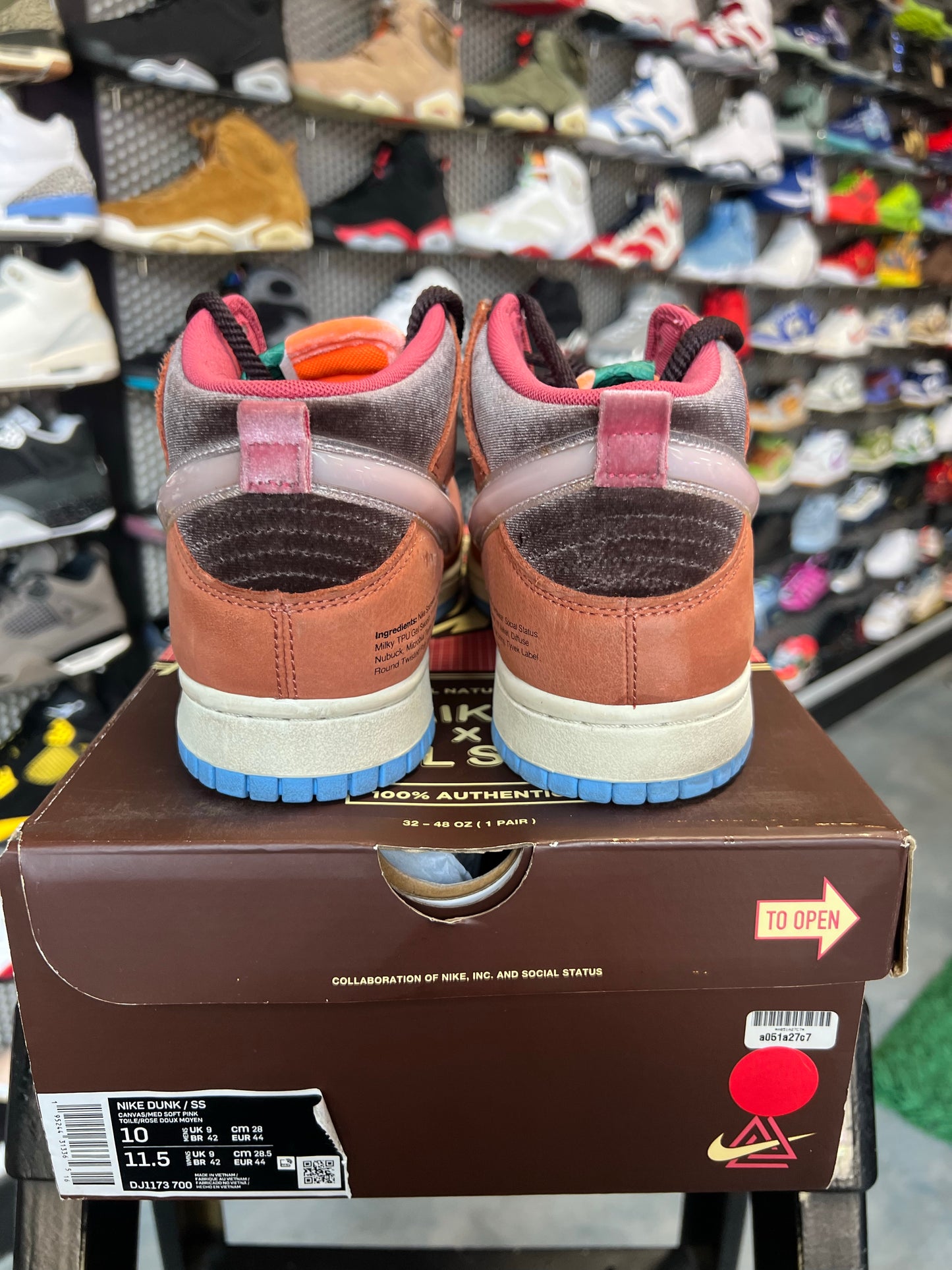 Nike Dunk Mid Social Status Free Lunch Chocolate Milk