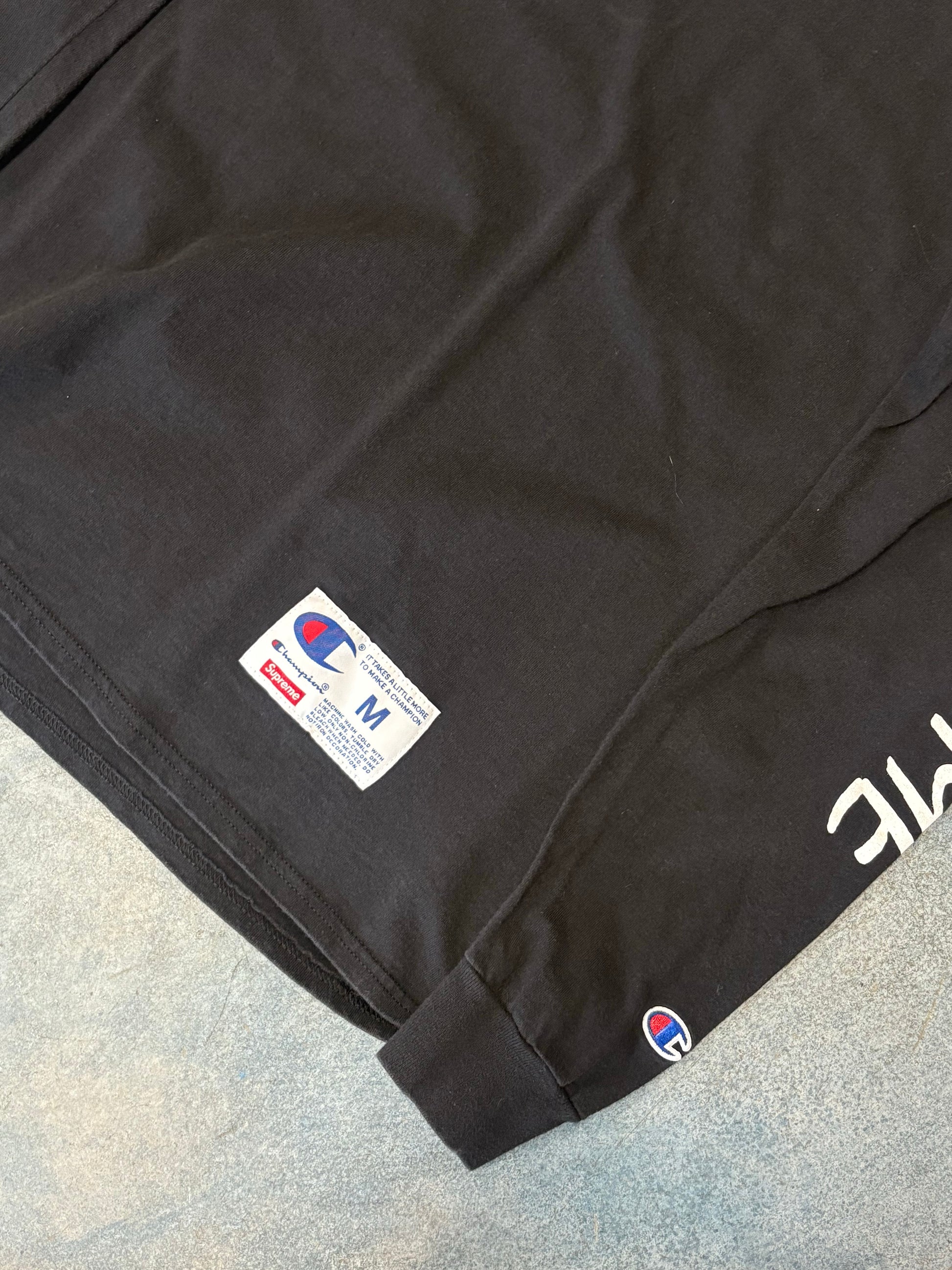 Supreme x Champion Black Long Sleeve B43