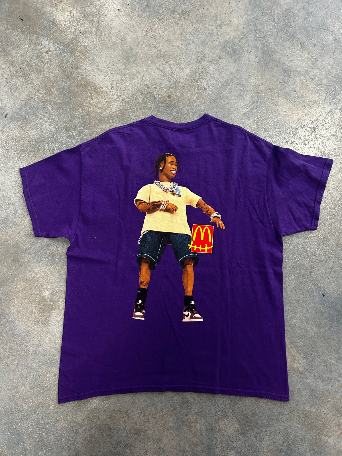 Travis Scott x Mcdonald's Cactus Jack :Action Figure Series II" Purple Tee (Z) OTF
