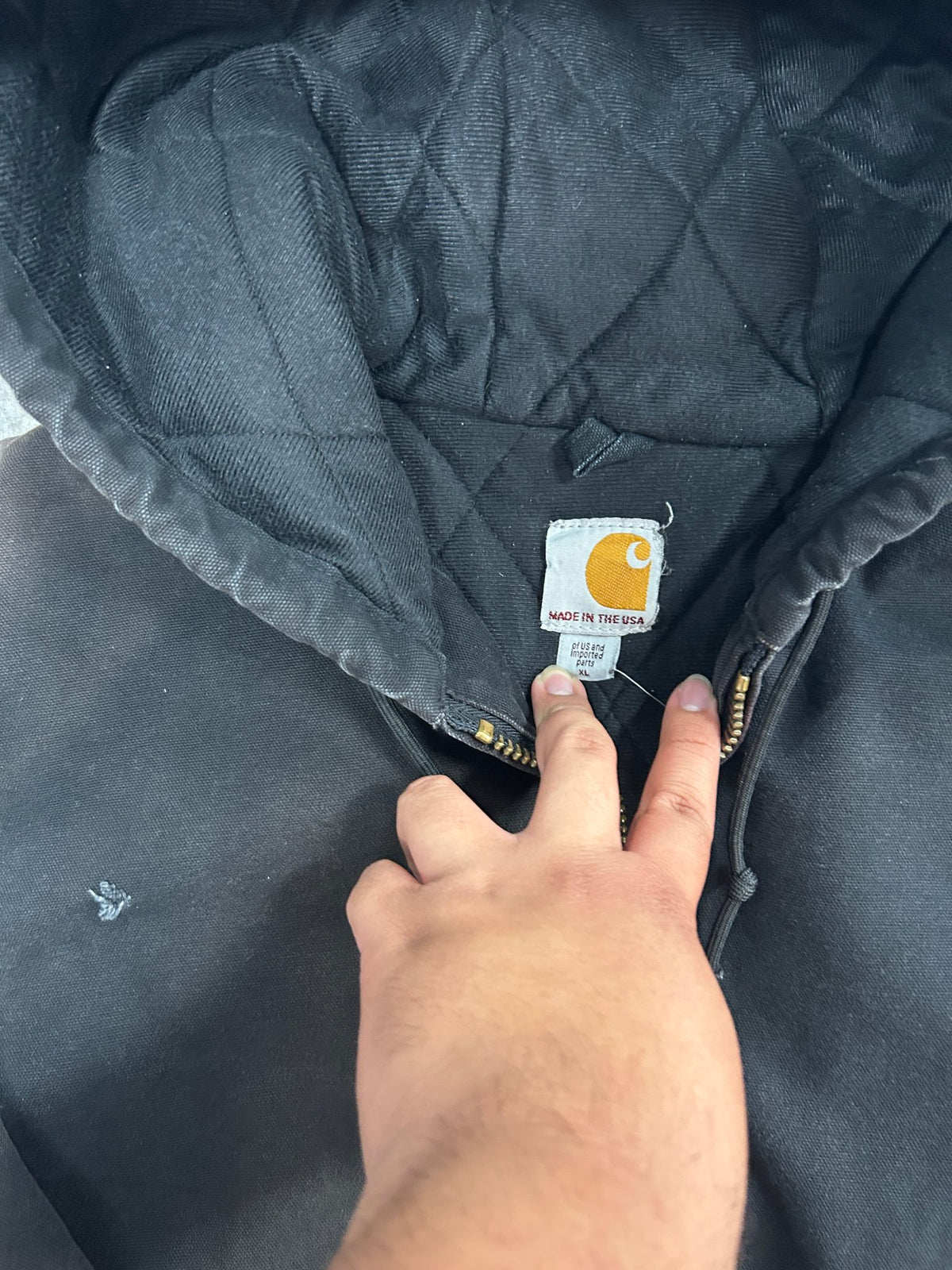 Vintage Made in the USA Carhartt Black Jacket