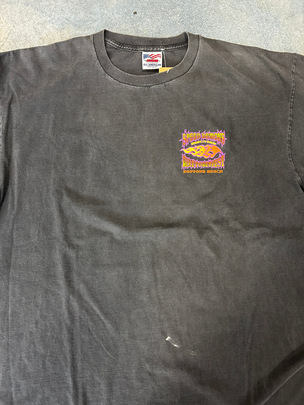 Speed Demon Recing Biketoberfest Daytona Beach Black Tee OTF