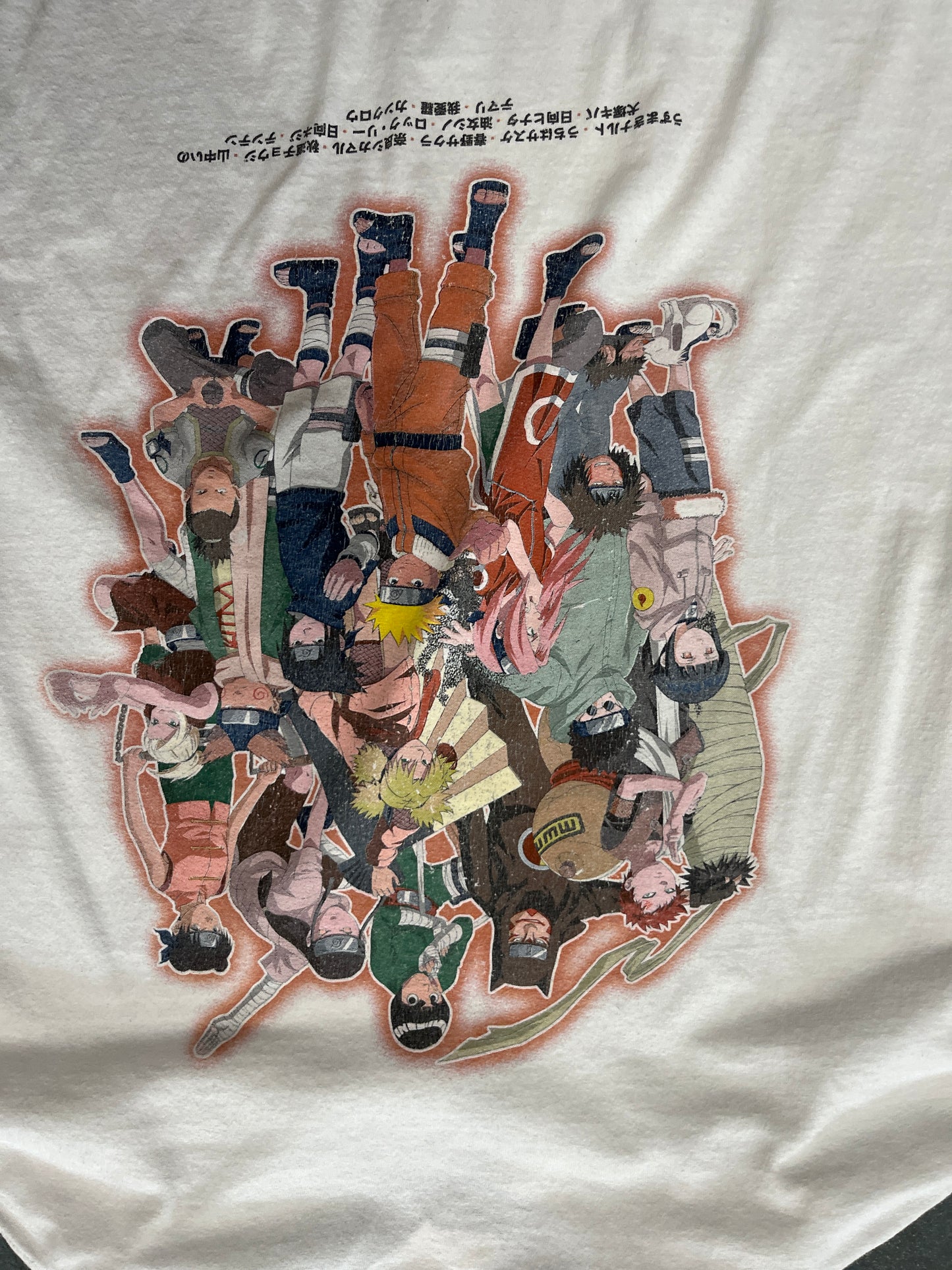 Vintage NARUTO T-Shirt White Solid OTF