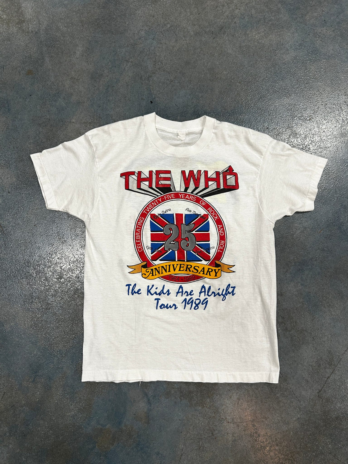 Vintage The Who "The Kids Are Alright Tour" White Tee