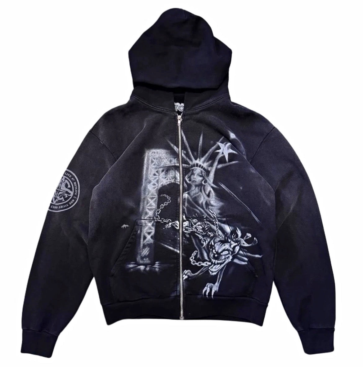 Travis Met Life Black Zip Up